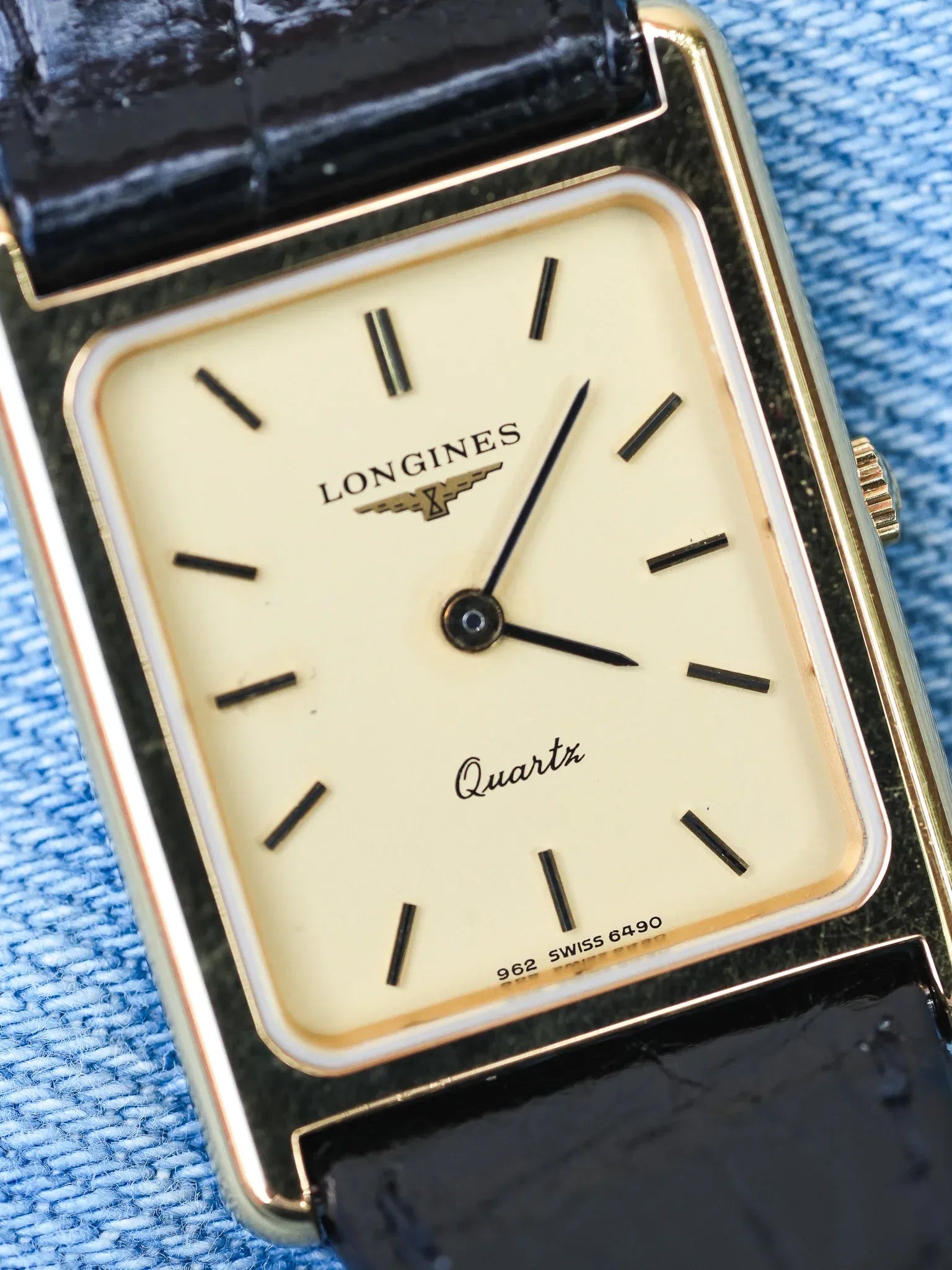 Longines - Tank Plaqué or Femme - 1980s - Atelier Victor - Vintage  Shop