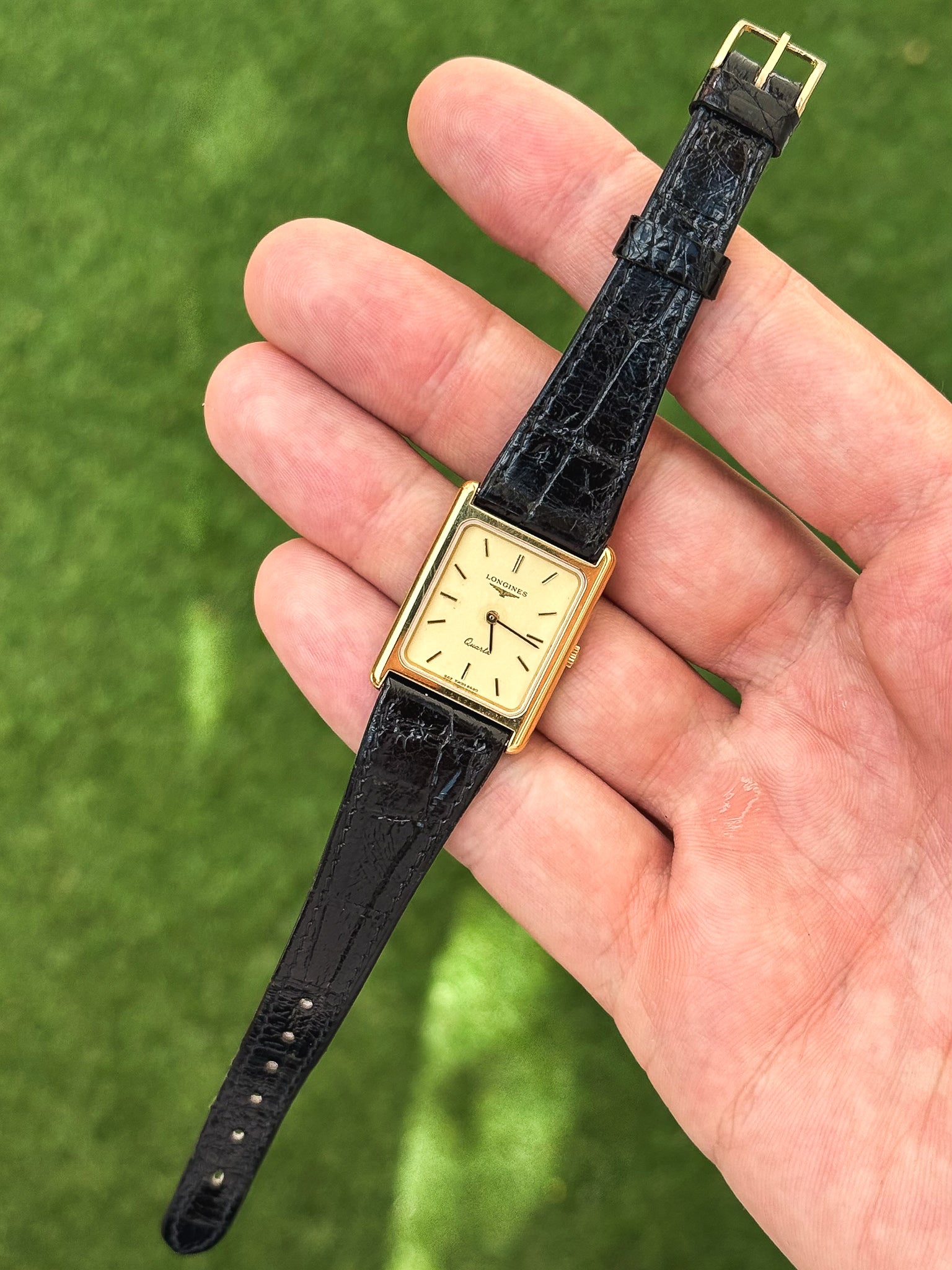 Longines - Tank Plaqué or Femme - 1980s - Atelier Victor - Vintage  Shop