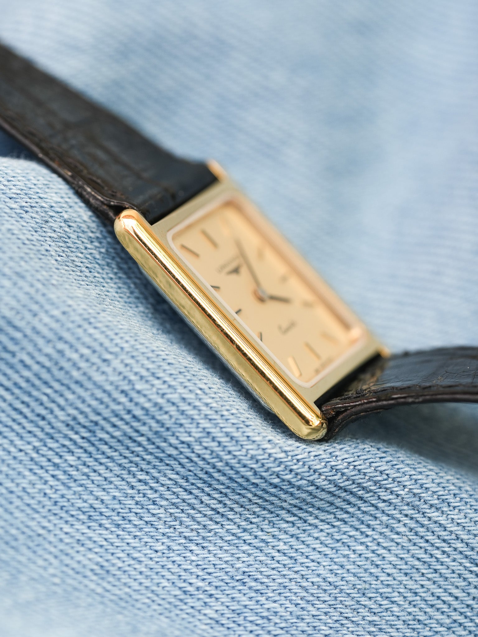 Longines - Tank Plaqué or Femme - 1980s - Atelier Victor - Vintage  Shop