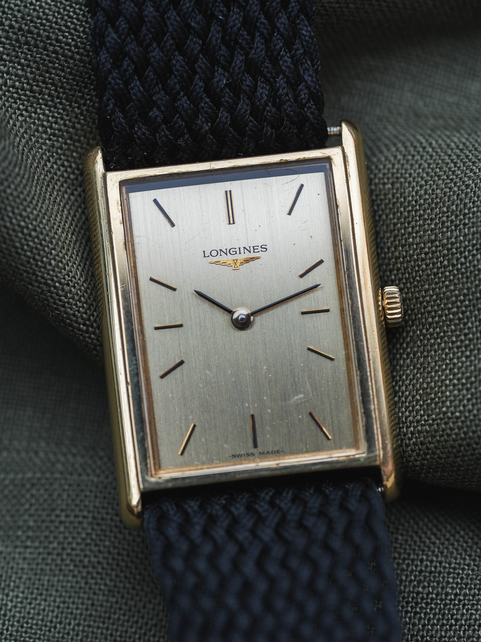 Longines - Tank XL Plaqué or - 1980s - Atelier Victor Paris - Vintage Watch Shop Dubai