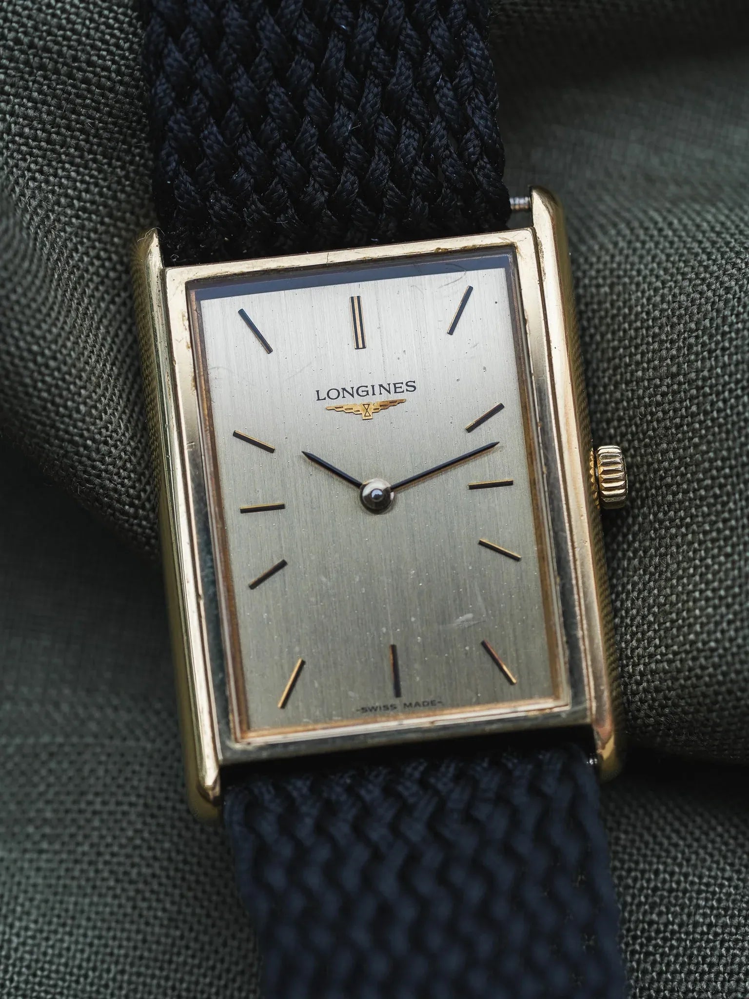 Longines - Tank XL Plaqué or - 1980s - Atelier Victor - Vintage  Shop
