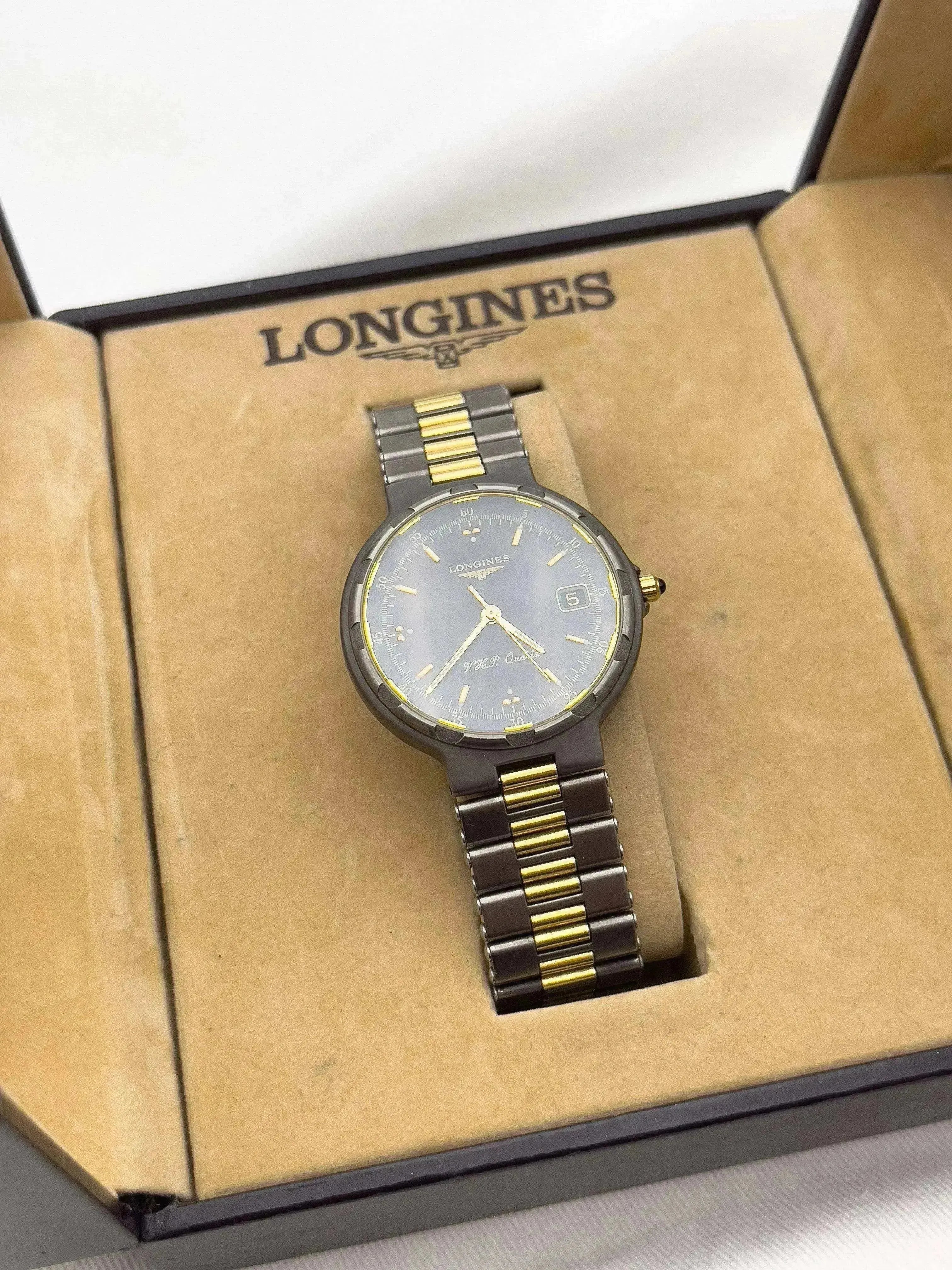 Longines - Titanium Conquest XL + BOX - 1980's - Atelier Victor