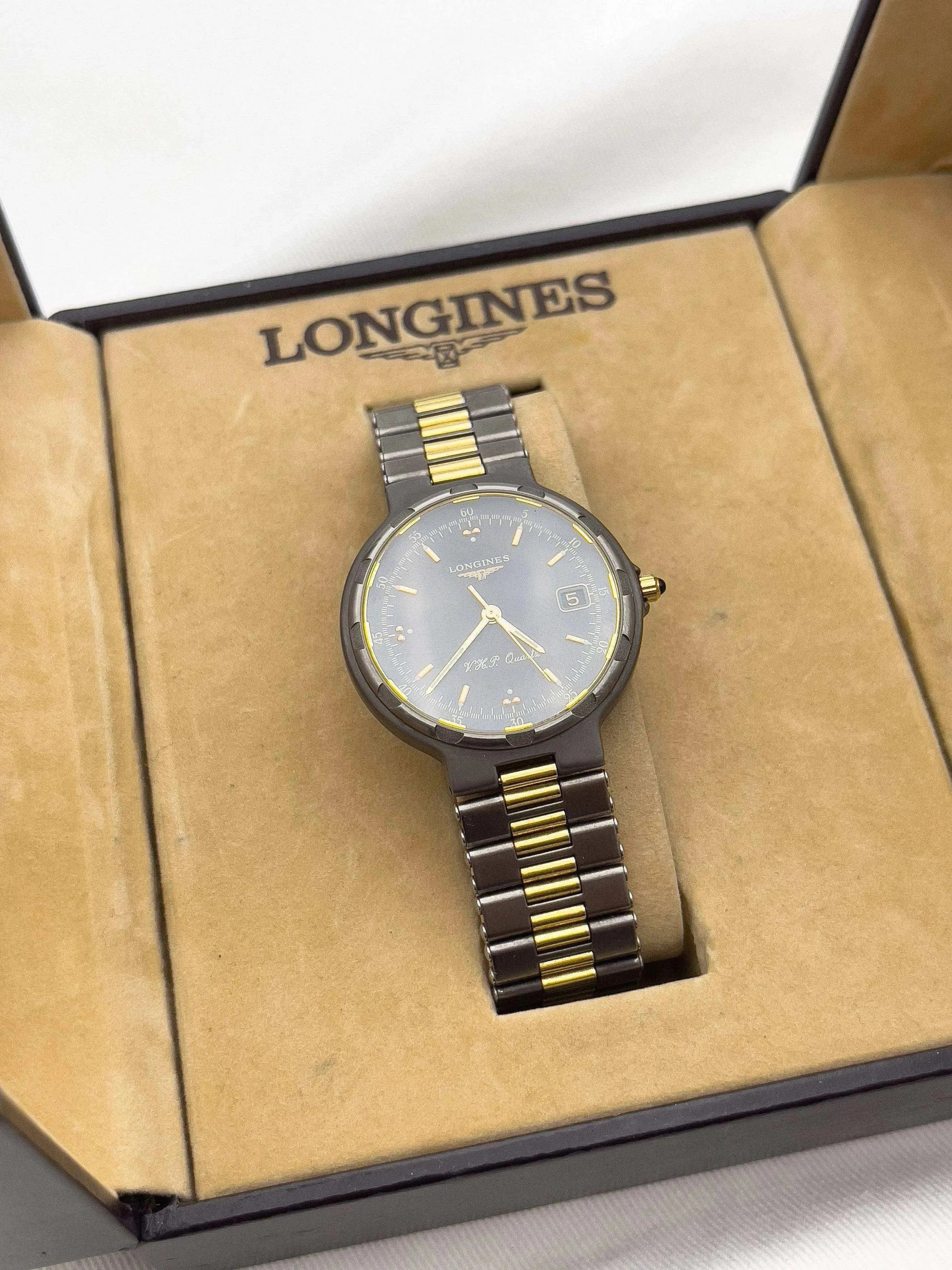 Longines - Titanium Conquest XL + BOX - 1980's - Atelier Victor