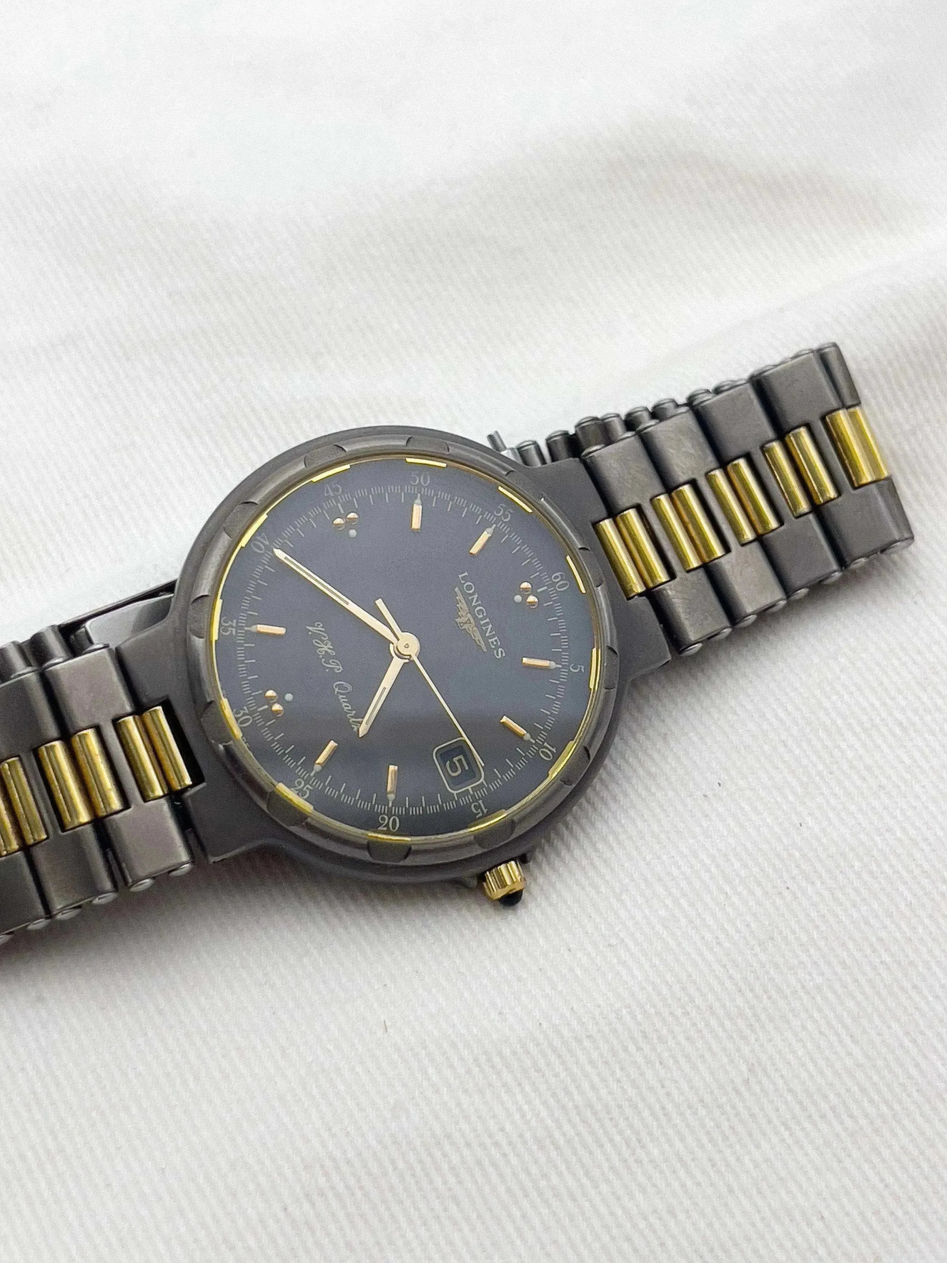 Longines - Titanium Conquest XL + BOX - 1980's - Atelier Victor - Vintage  Shop