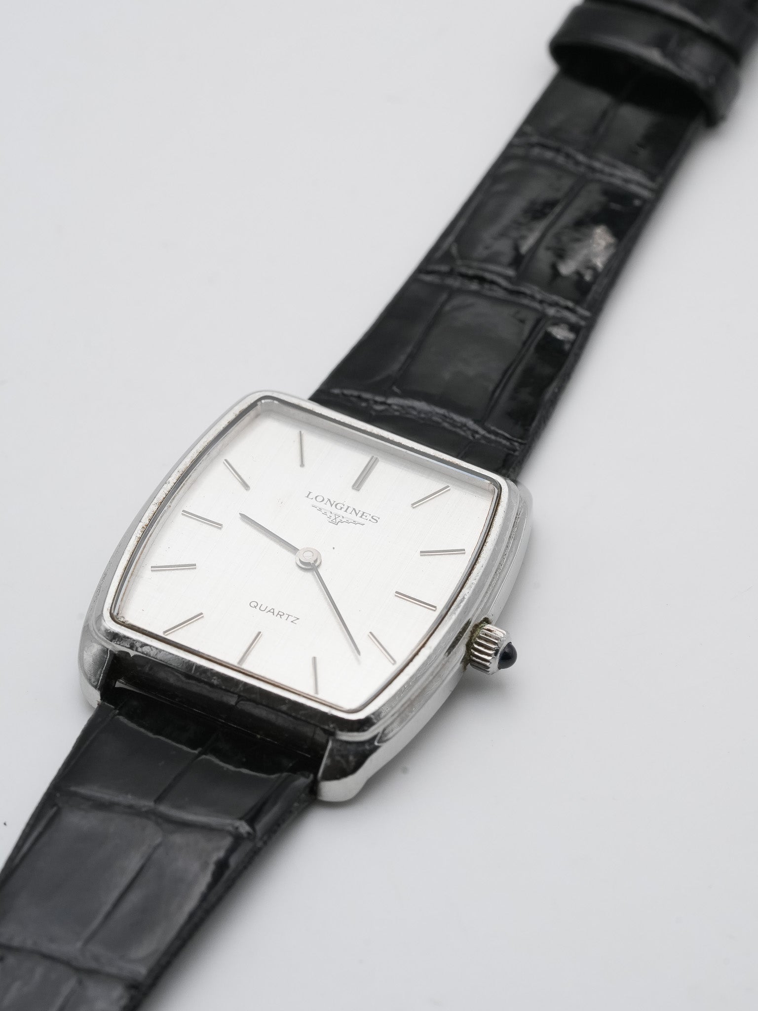 Longines - Tonneau Lin Acier - 1980s - Atelier Victor - Vintage  Shop