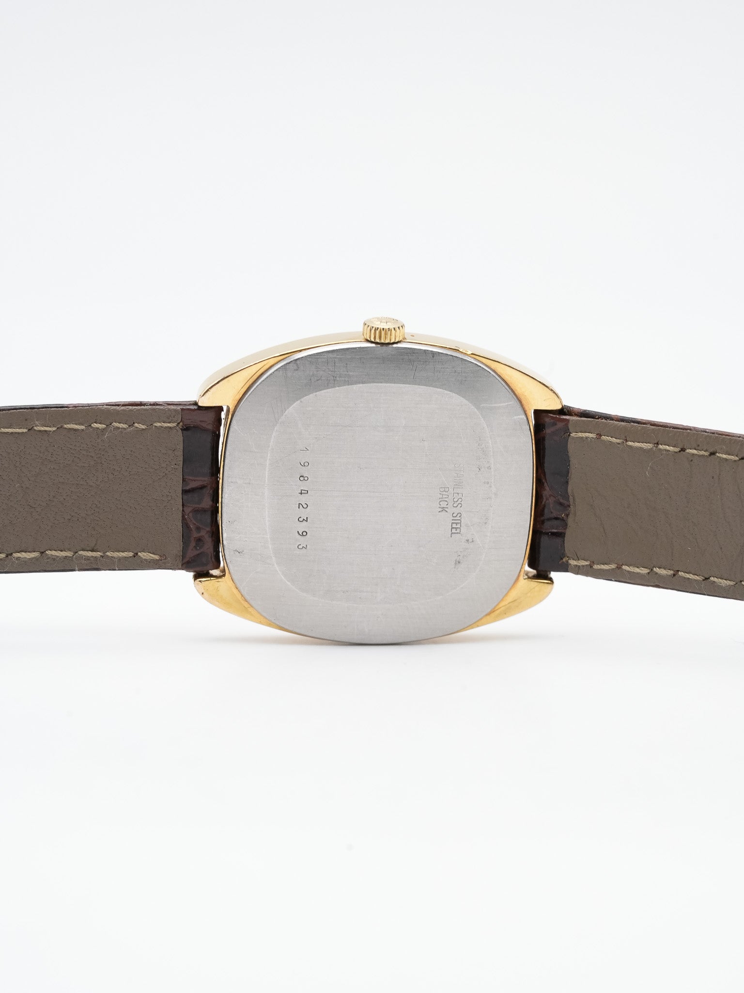 Longines - Tonneau Lin plaqué or meca - 1980s - Atelier Victor Paris - Vintage Watch Shop Dubai