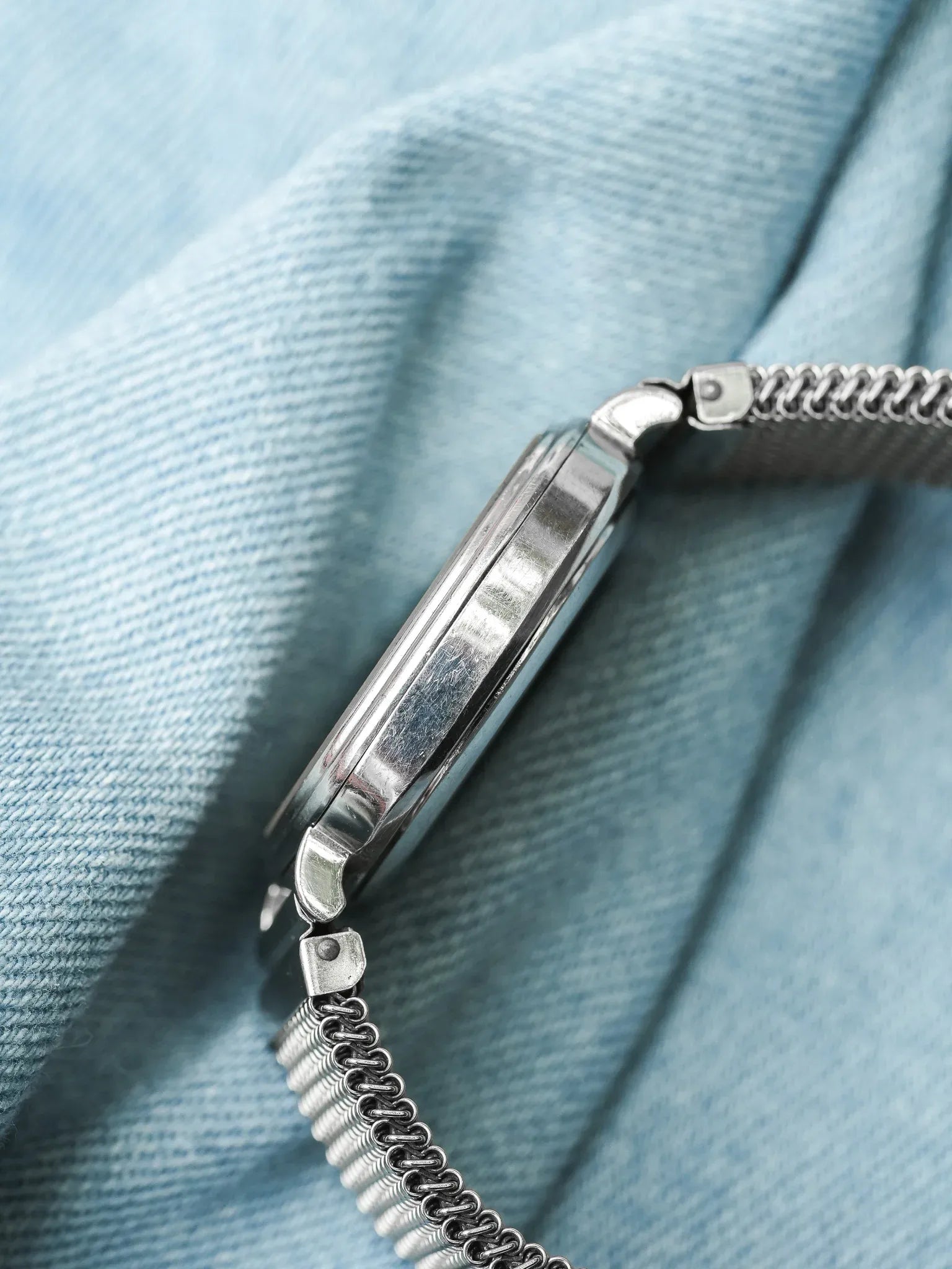 Longines - TV acier cadran argent - 1980s - Atelier Victor