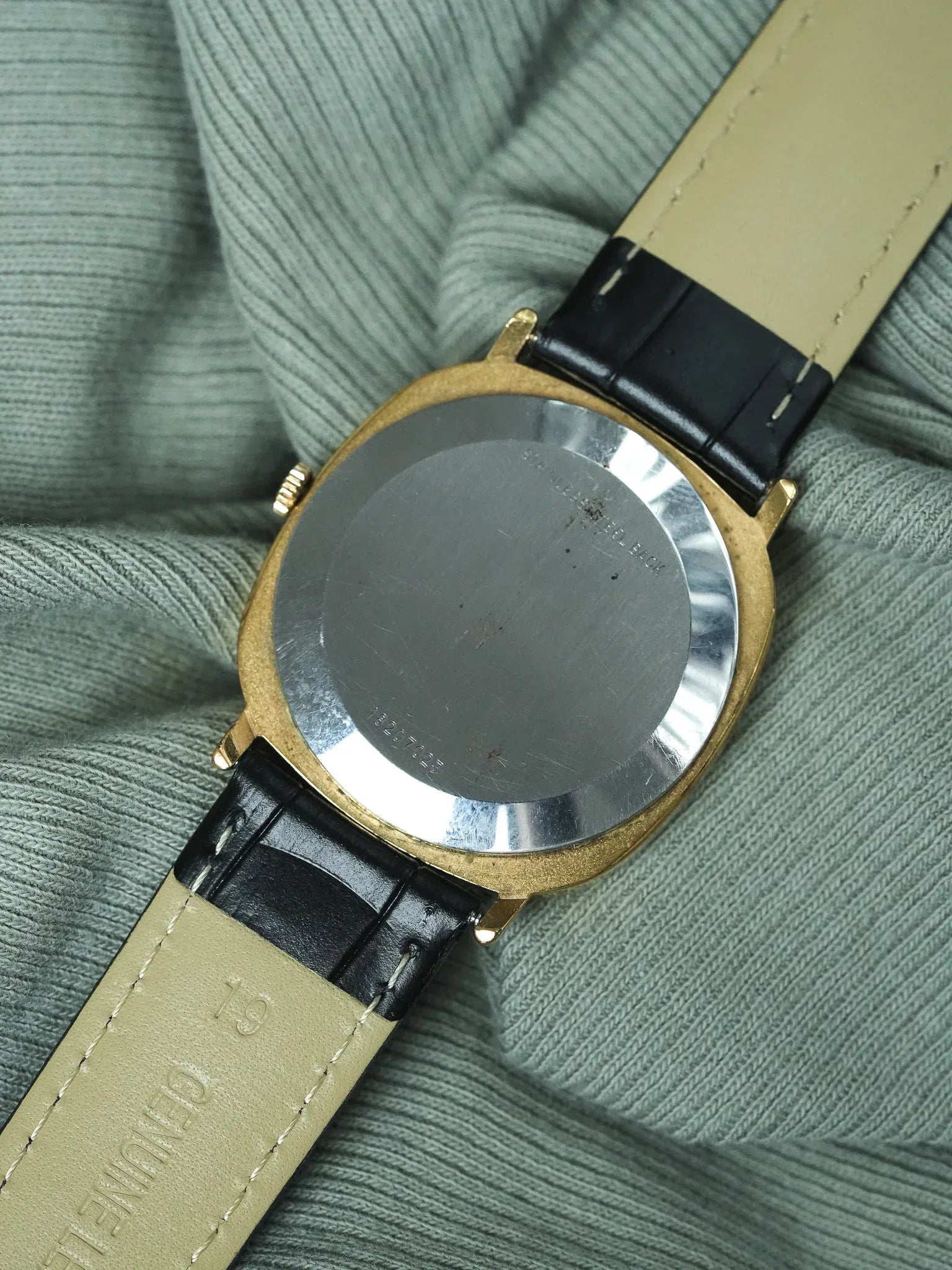 Longines - Gold-plated TV Date Linen Dial - 1980s 