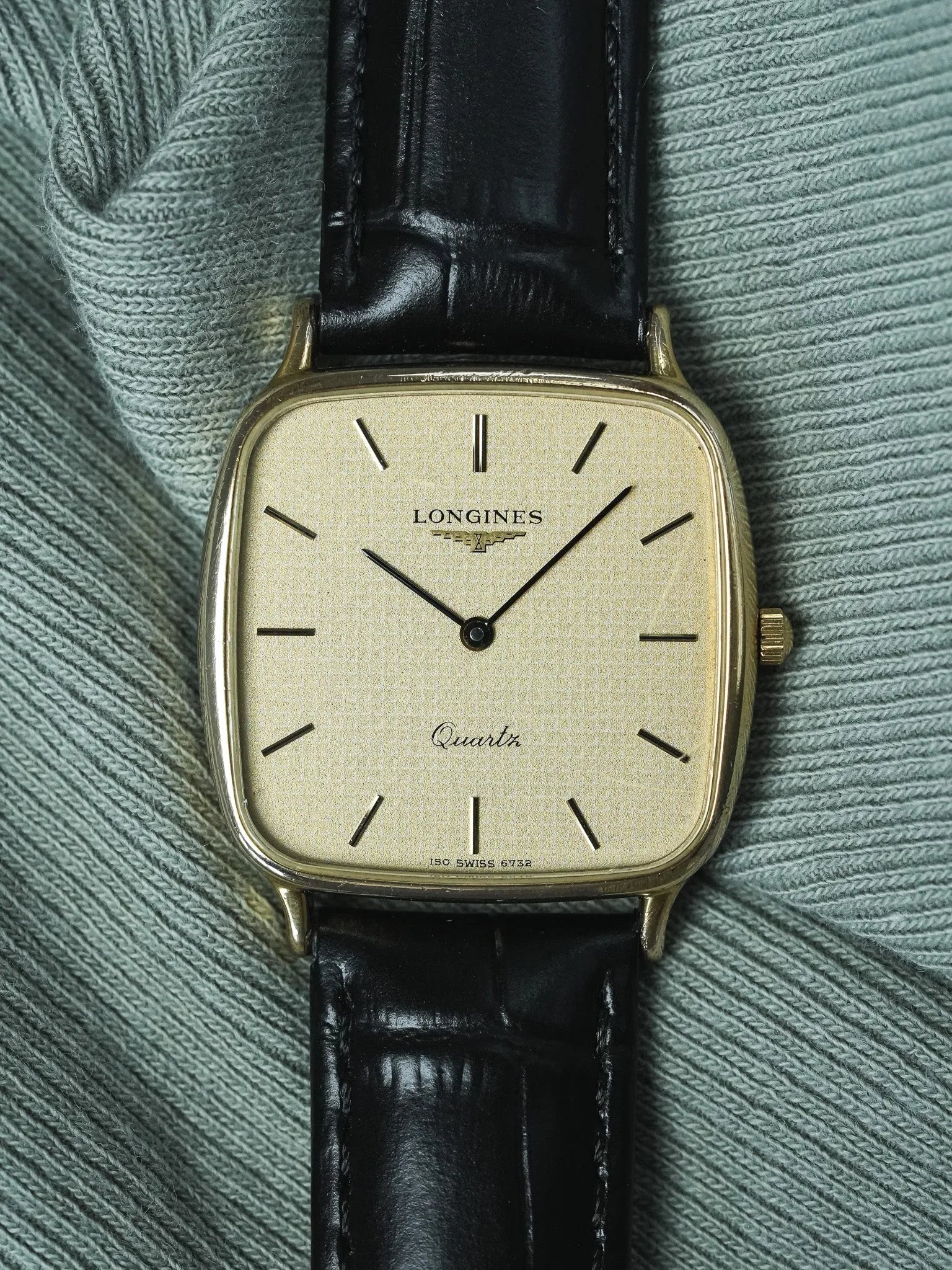 Longines - TV vergoldet Zifferblatt clous de paris - 1980s 