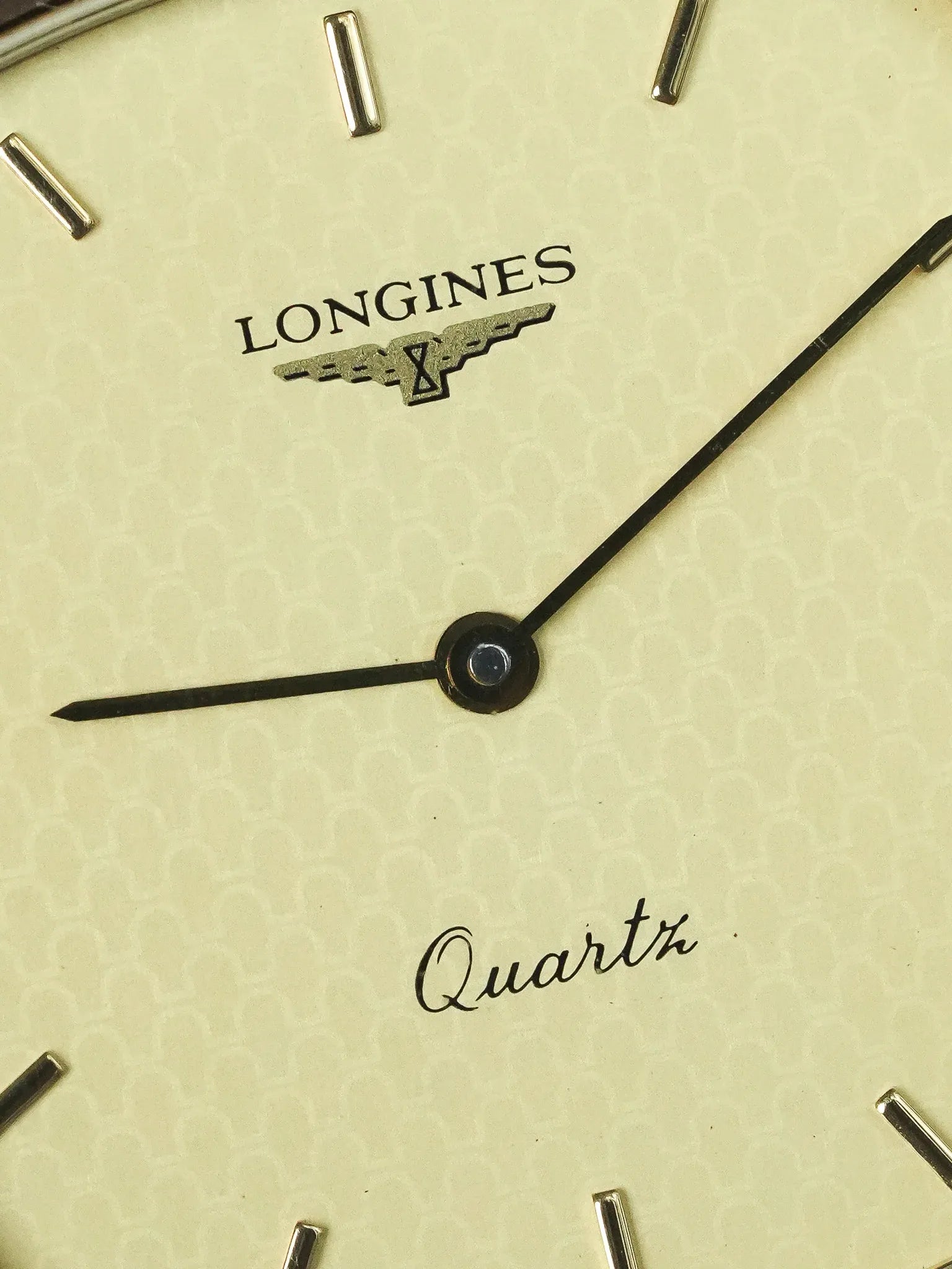 Longines - TV vergoldet Wabenzifferblatt - 1980s 