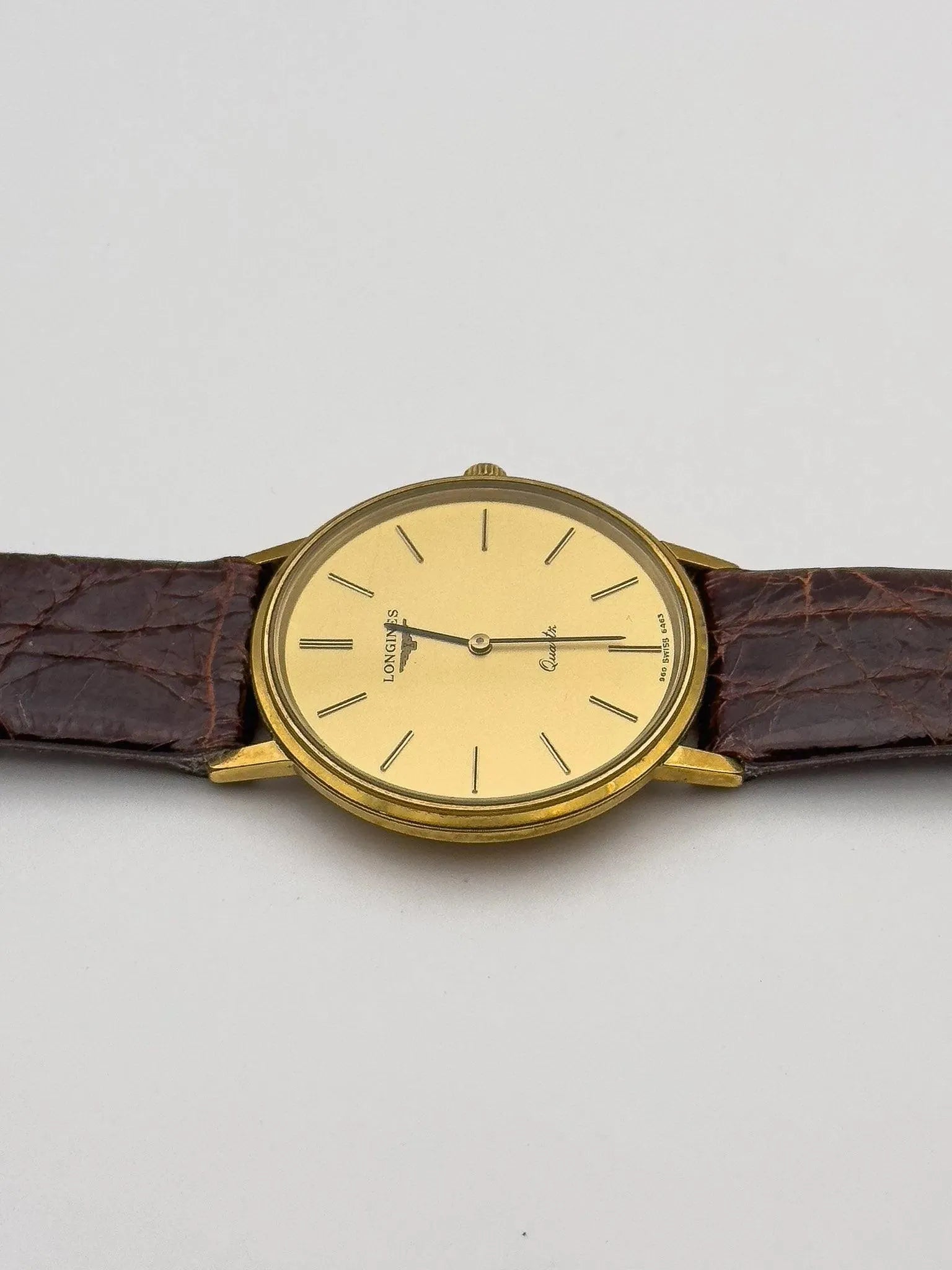 Longines - Ultra Plate Plaqué Or Quartz - 1980s - Atelier Victor Paris - Vintage Watch Shop Dubai