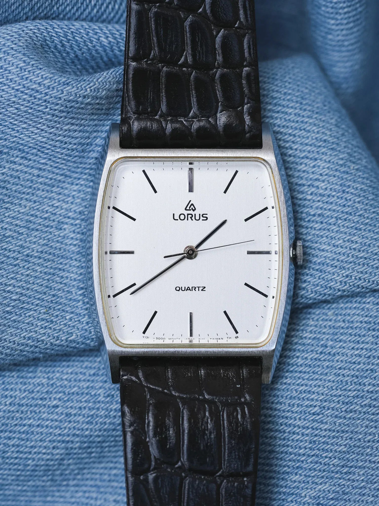 Lorus (Seiko) - Tonneau Cadran acier - NOS - 1980s - Atelier Victor