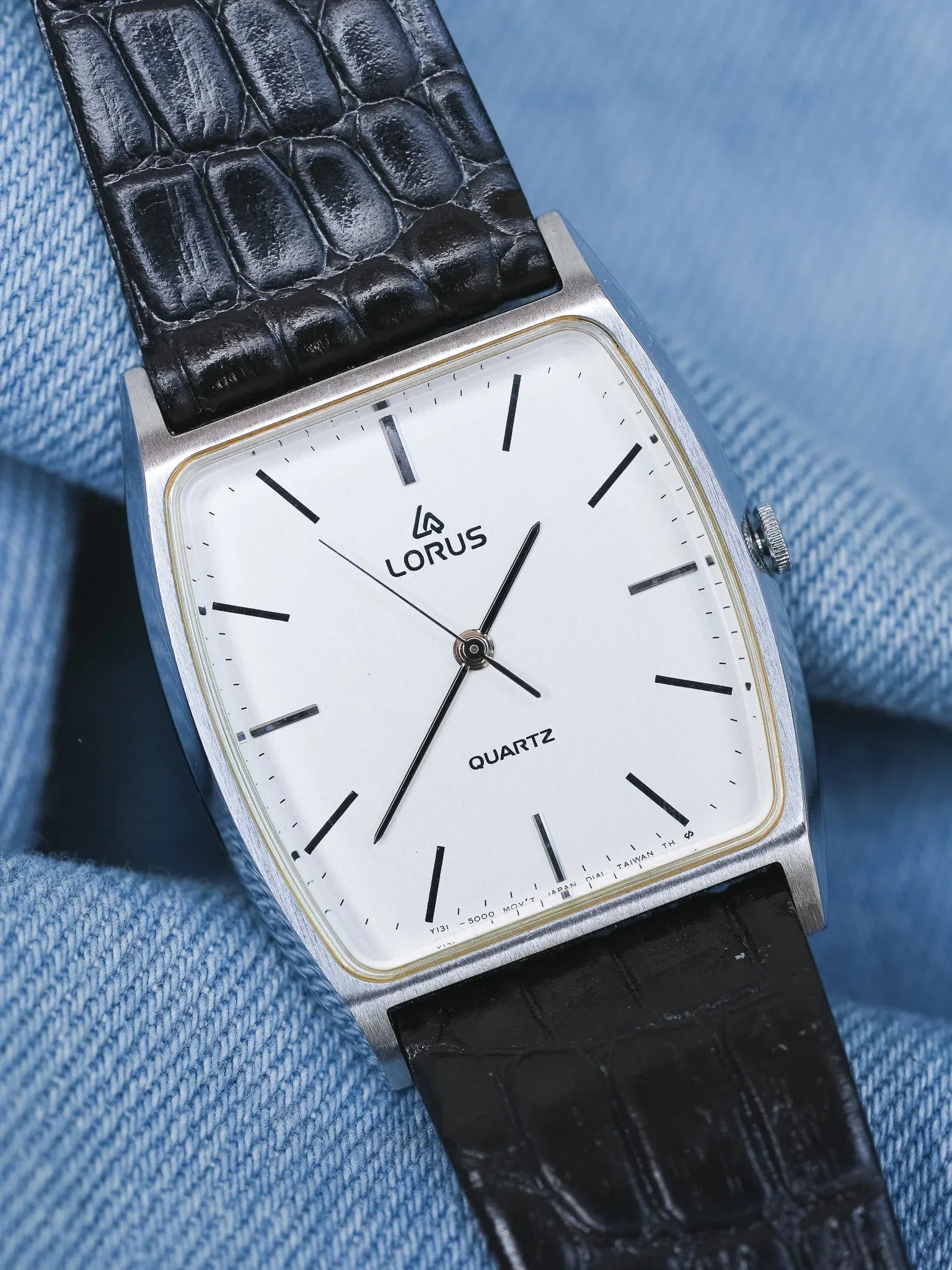 Lorus (Seiko) - Tonneau Cadran acier - NOS - 1980s - Atelier Victor