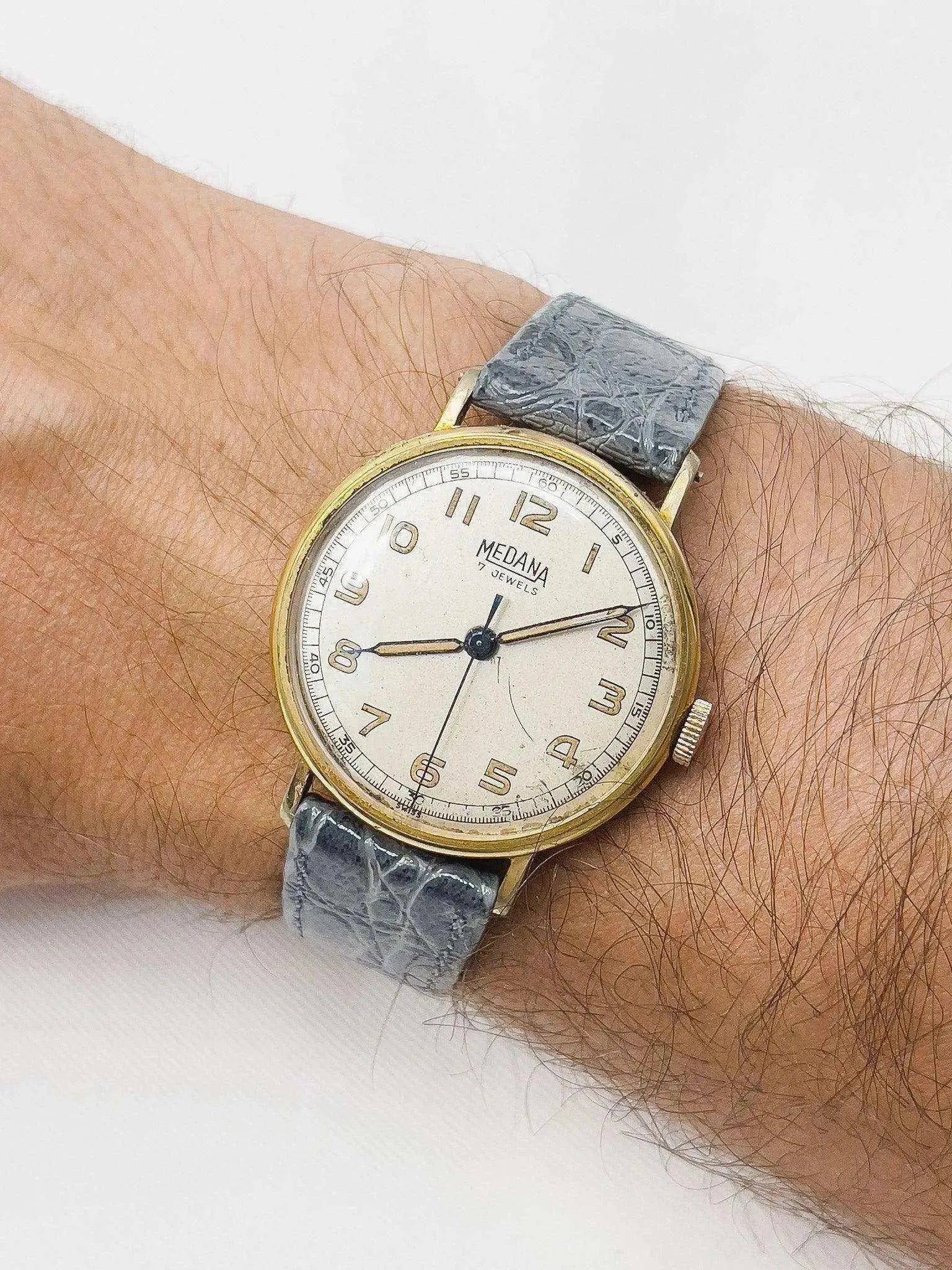 Medana - Military Dial - 1940’s - Atelier Victor Paris - Vintage Watch Shop Dubai