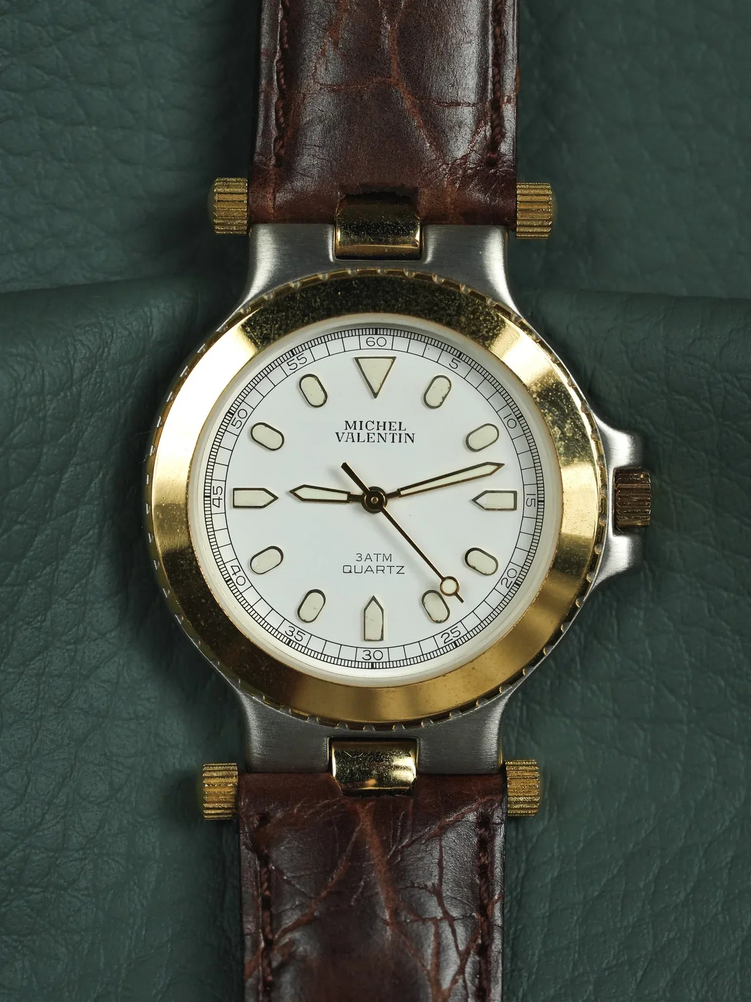 Michel Valentin - Acier Or Cornes Centrales - Neuve de stock - 1990s - Atelier Victor - Vintage  Shop