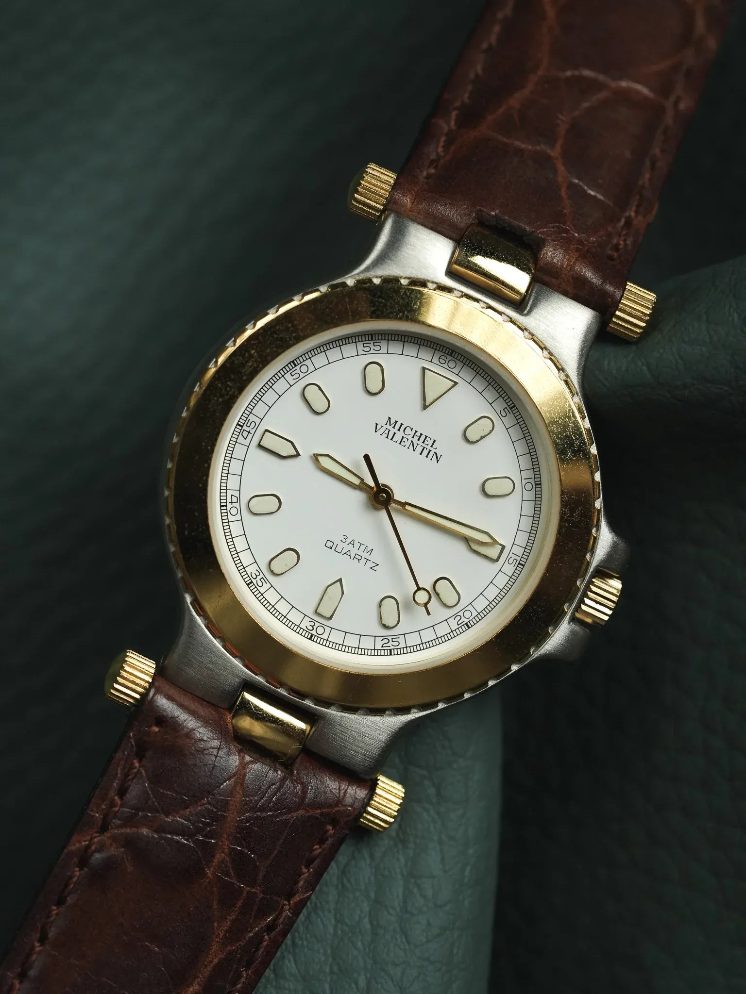 Michel Valentin - Acier Or Cornes Centrales - Neuve de stock - 1990s - Atelier Victor - Vintage  Shop