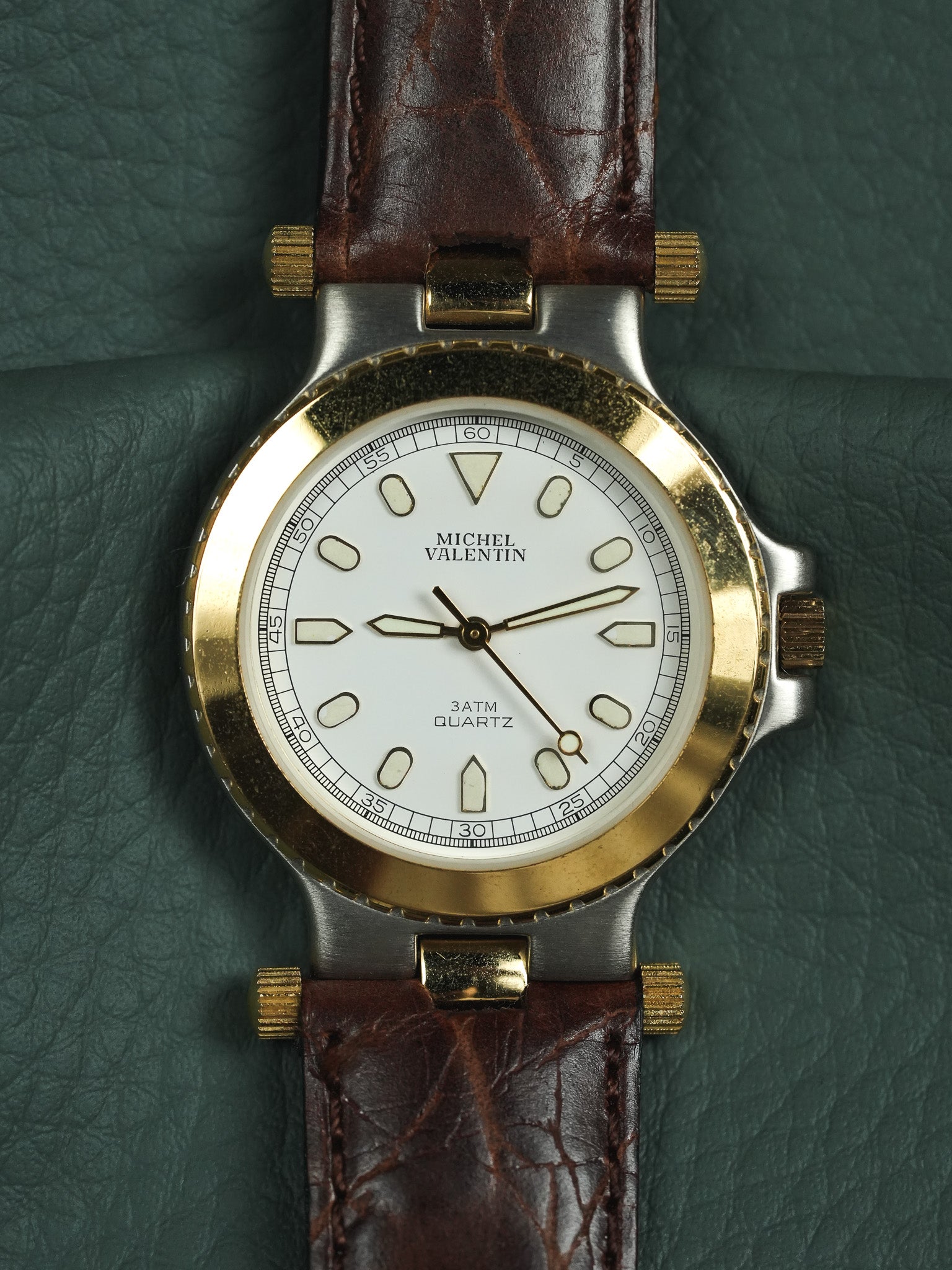 Michel Valentin - Acier Or Cornes Centrales - Neuve de stock - 1990s - Atelier Victor - Vintage  Shop