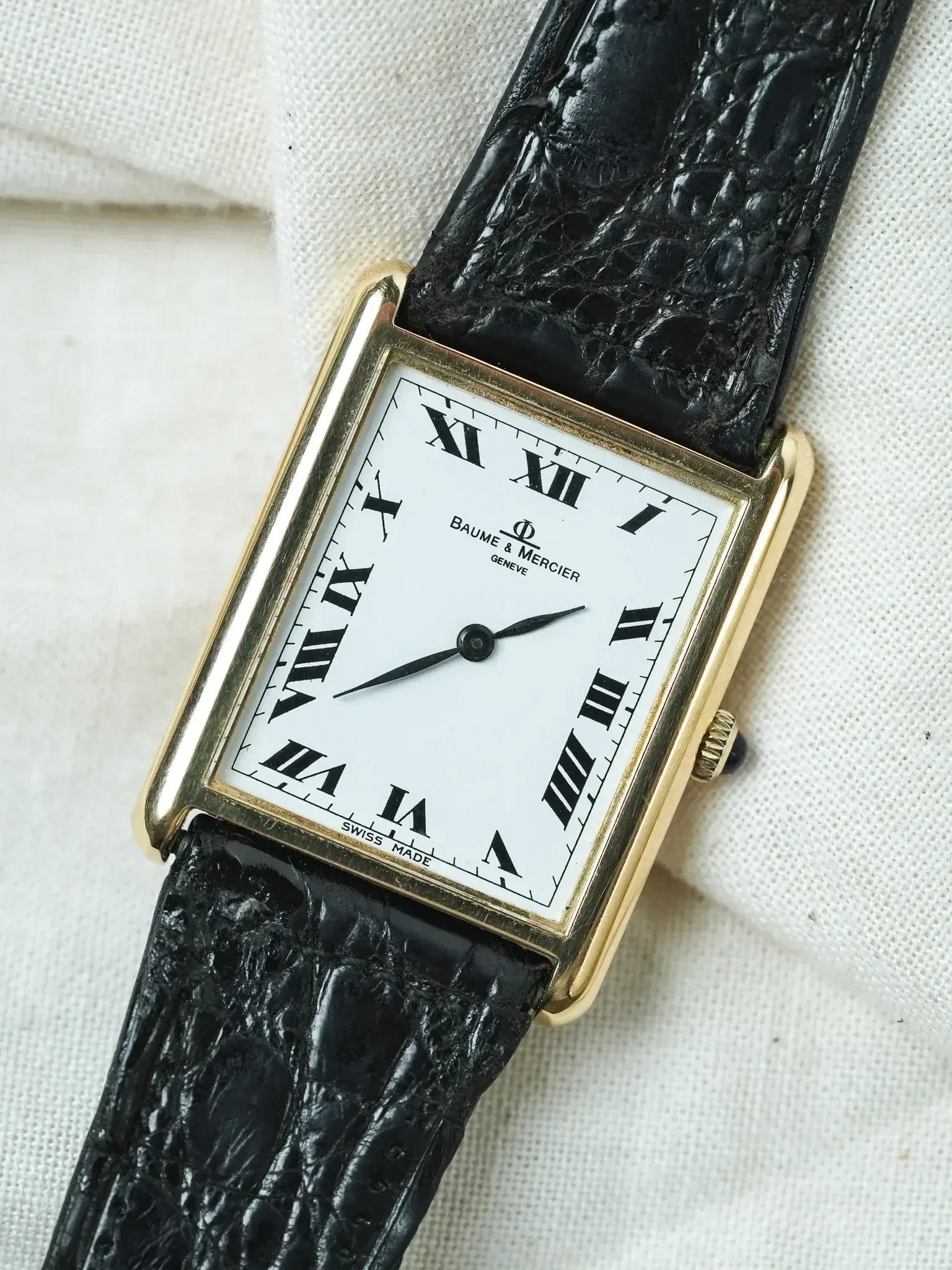 Baume & Mercier - 37059 Tank Oro amarillo 18k - caja - 1970s - Atelier Victor