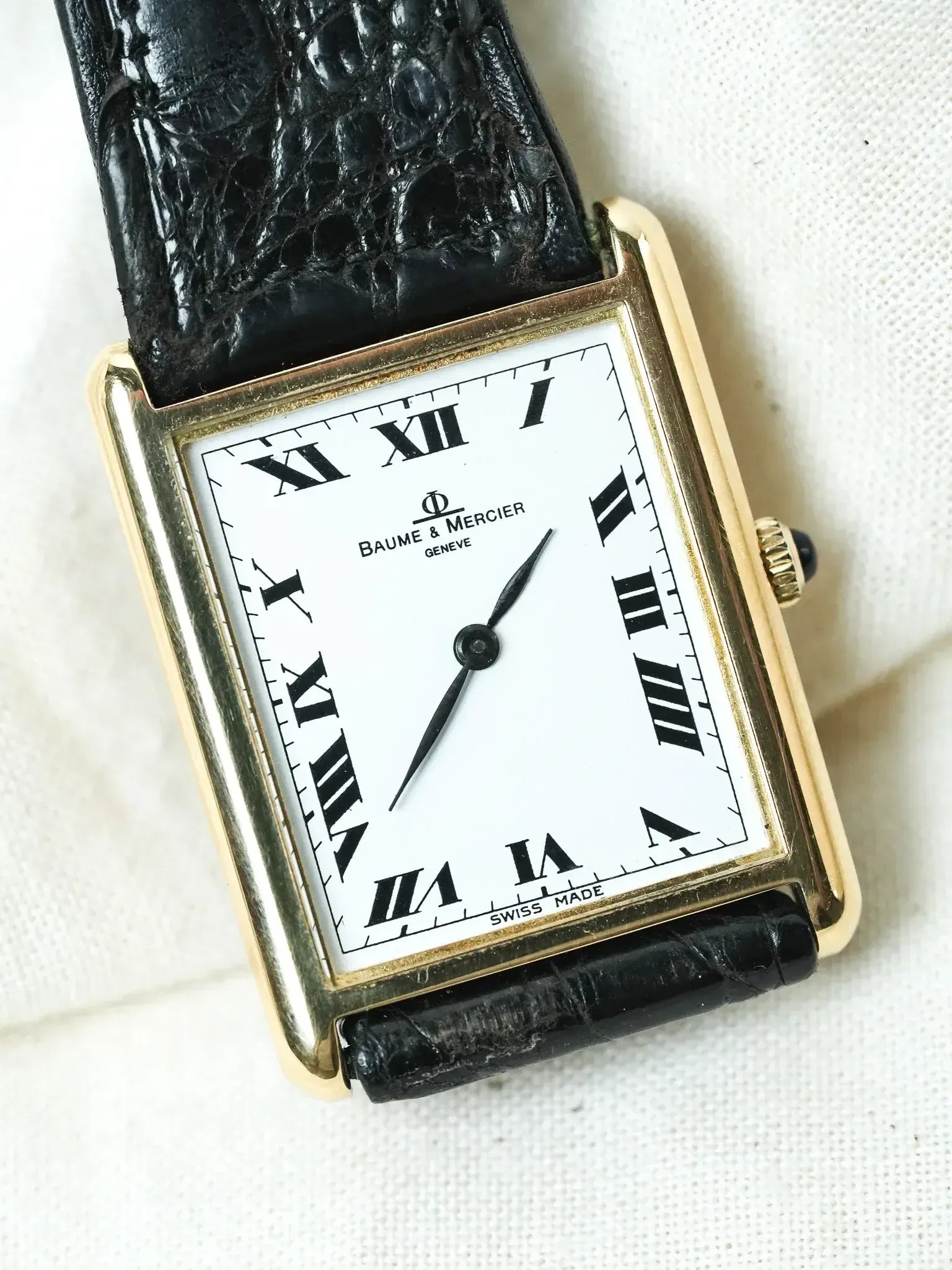 Baume & Mercier - 37059 Tank Oro amarillo 18k - caja - 1970s - Atelier Victor