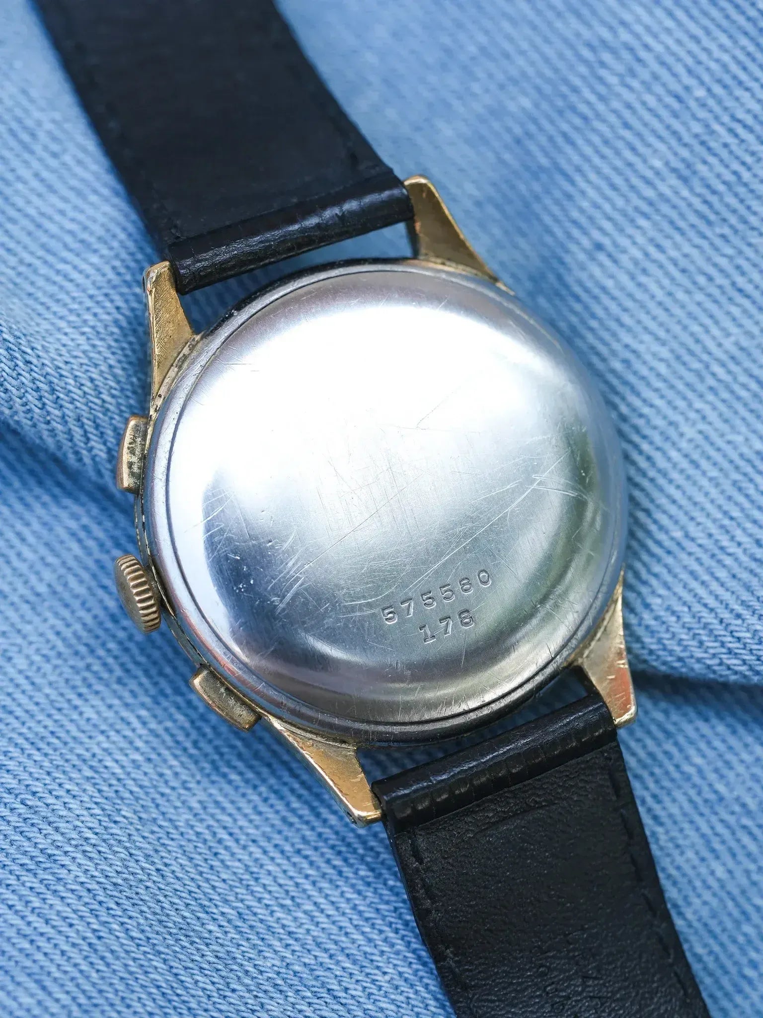 Montre Breitling 178 Vintage - 35mm Plaqué Or Chronographe (Années 1950) - Atelier Victor
