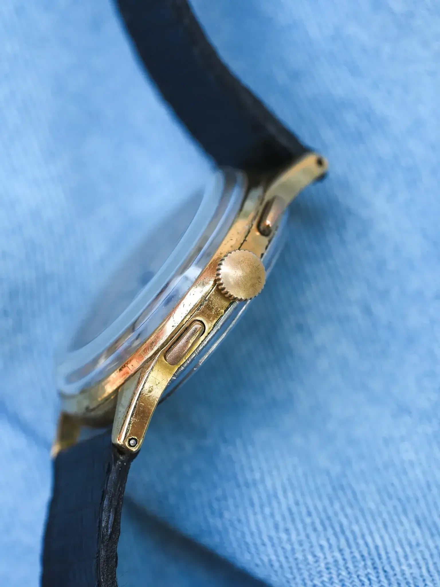 Montre Breitling 178 Vintage - 35mm Plaqué Or Chronographe (Années 1950) - Atelier Victor
