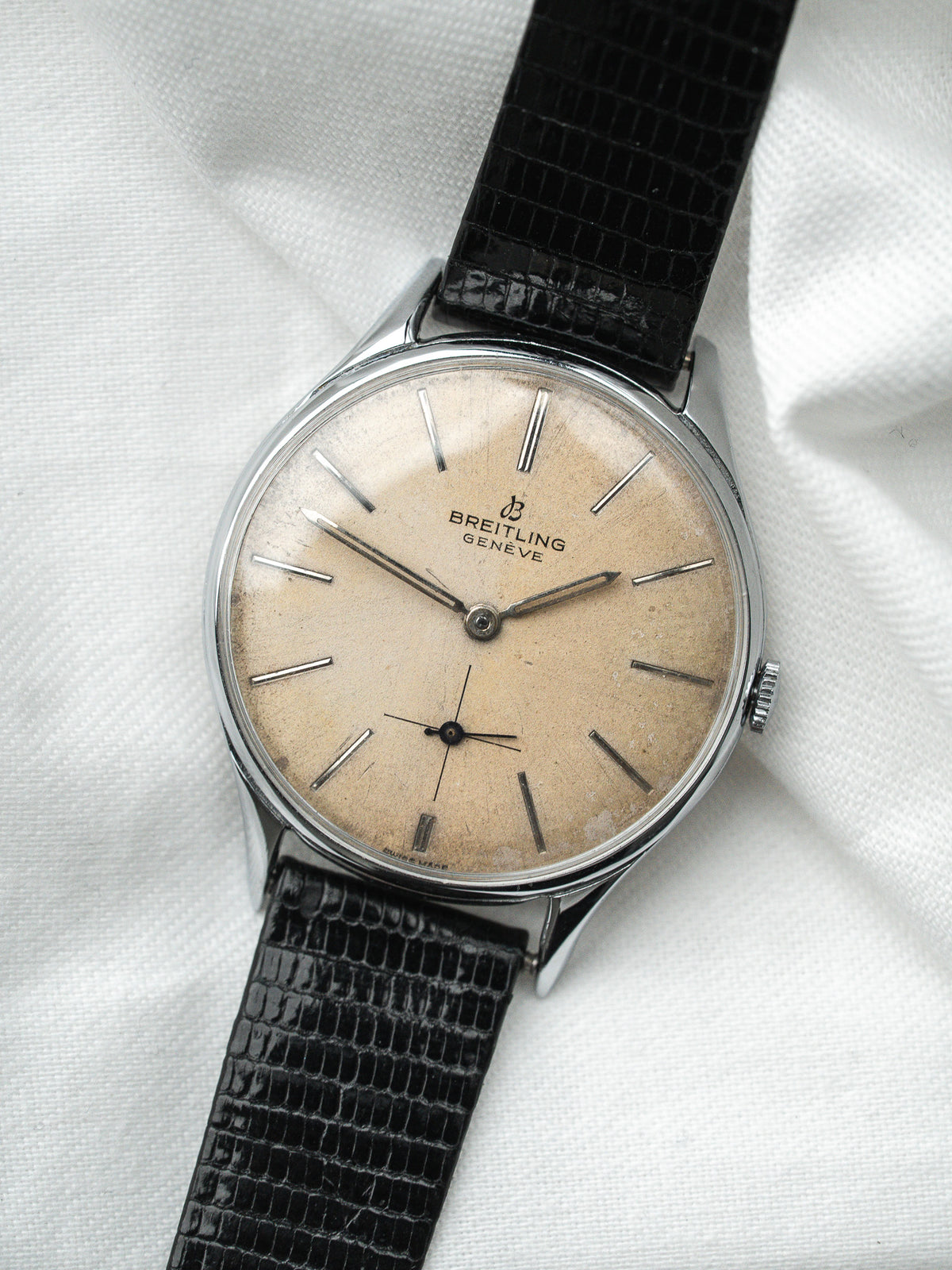 Firma Breitling Genève sul quadrante - Orologio Breitling 1904 Vintage - Atelier Victor