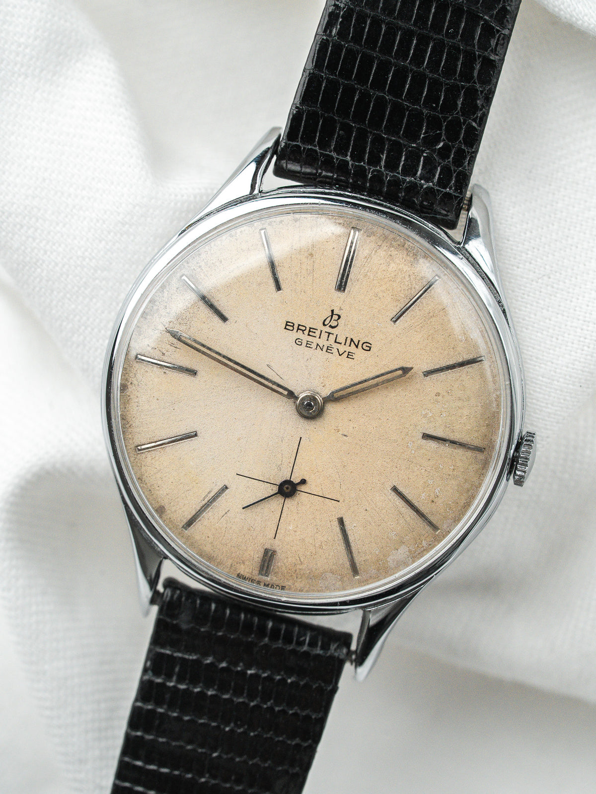 Profilo della cassa e vetro acrilico - Orologio Breitling 1904 Vintage - Atelier Victor