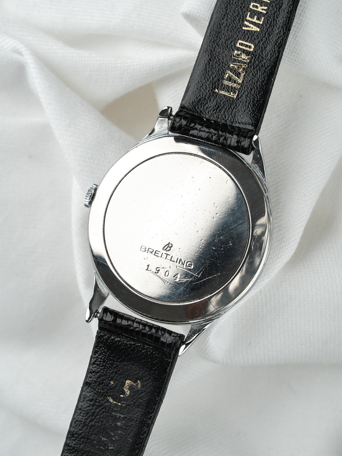 Fondello in acciaio - Orologio Breitling 1904 Vintage - Atelier Victor