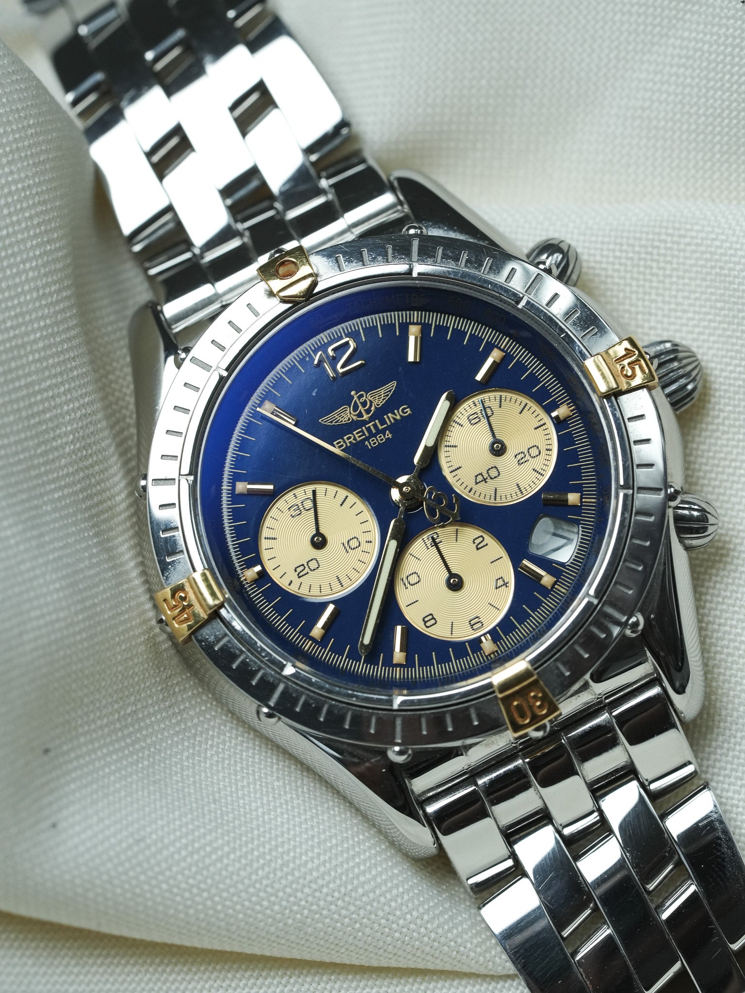 Montre Breitling Cockpit B30012 - Chronographe Cadran Bleu (Année 2000s) - Atelier Victor