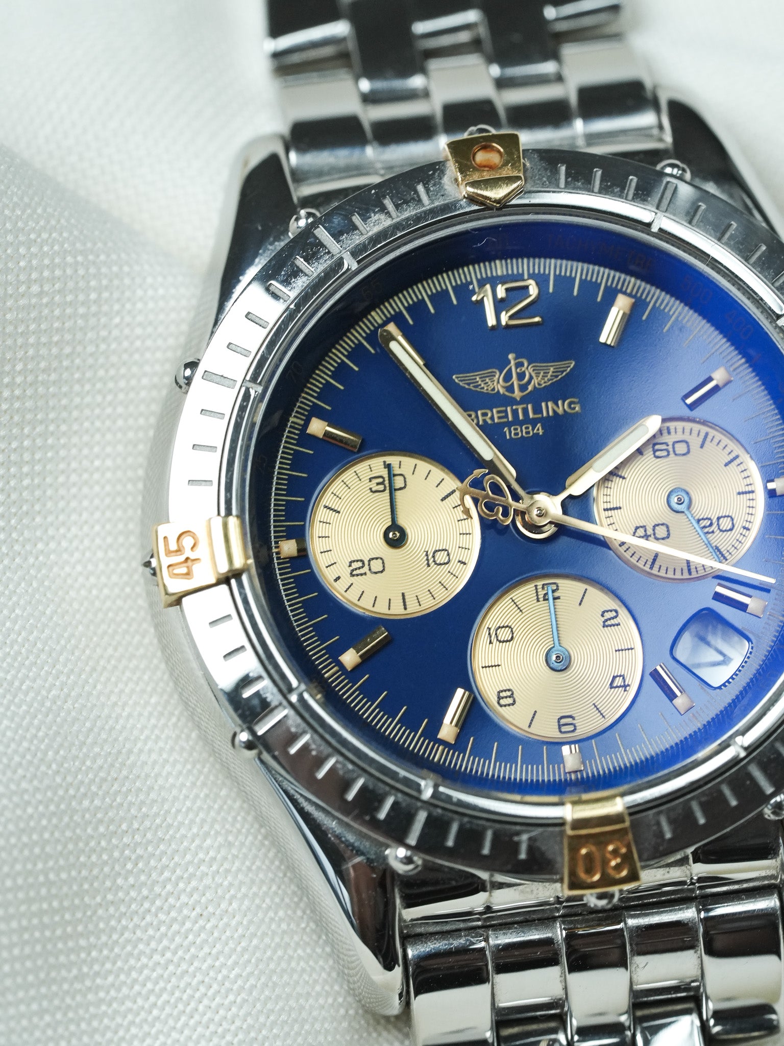 Montre Breitling Cockpit B30012 - Chronographe Cadran Bleu (Année 2000s) - Atelier Victor