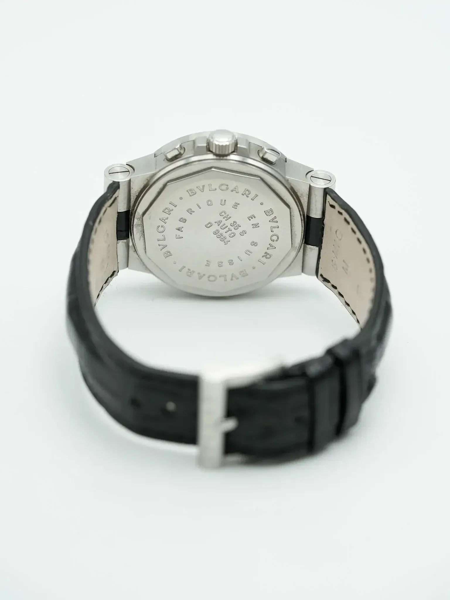 Montre Bvlgari Diagono Chronographe CH35S - Acier Automatique Alligator (Années 1990) - Atelier Victor