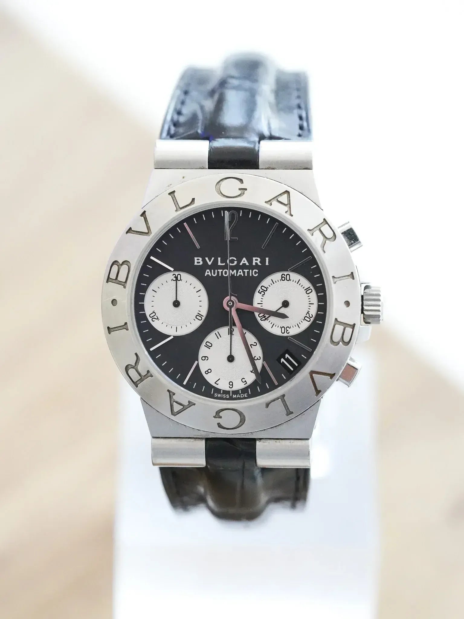 Bvlgari Diagono Chronograph CH35S Watch Pre-owned - Steel (1990s)