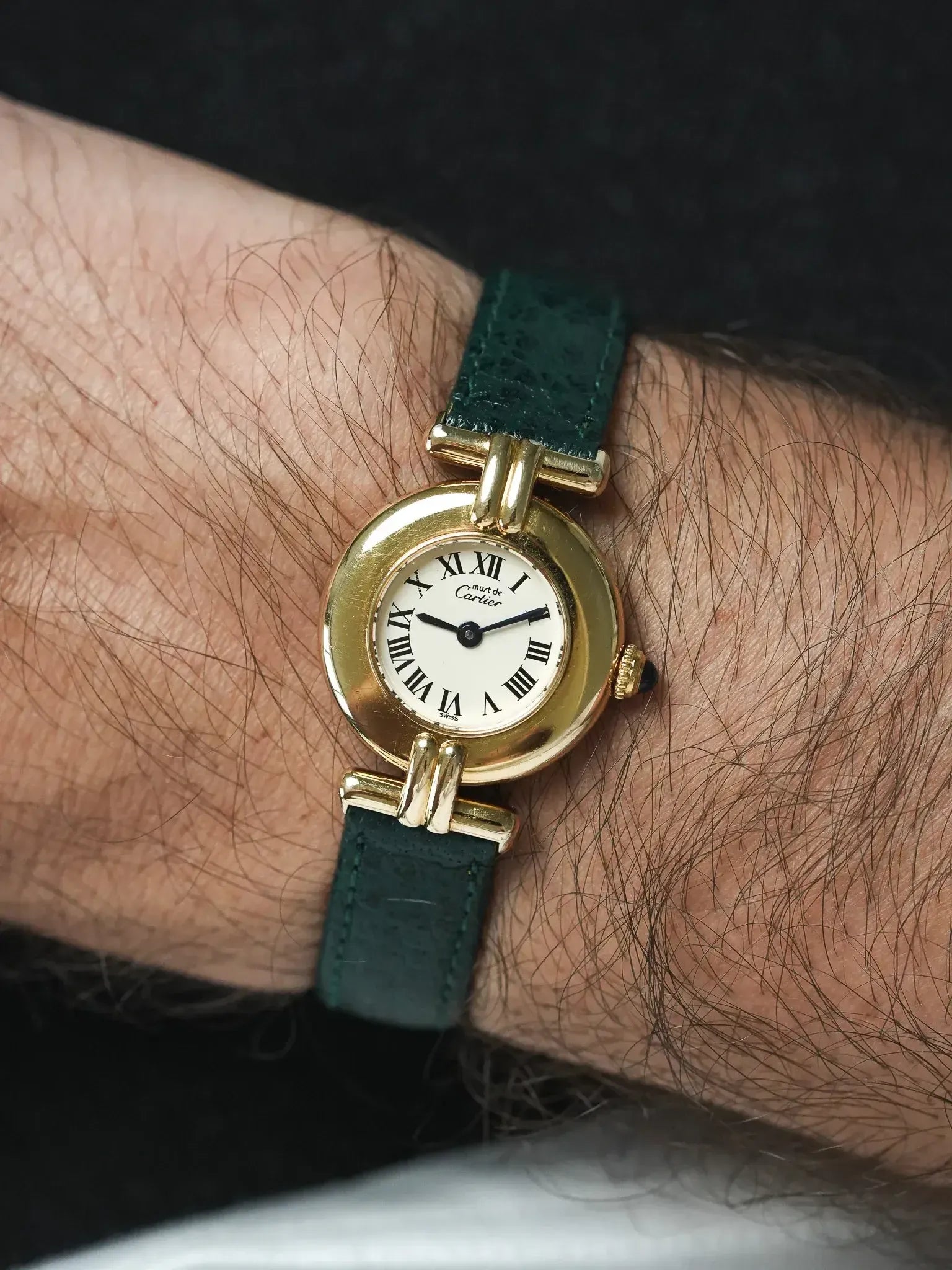 Watch Cartier Must Colisée Vermeil (1995) – Full Set & Green