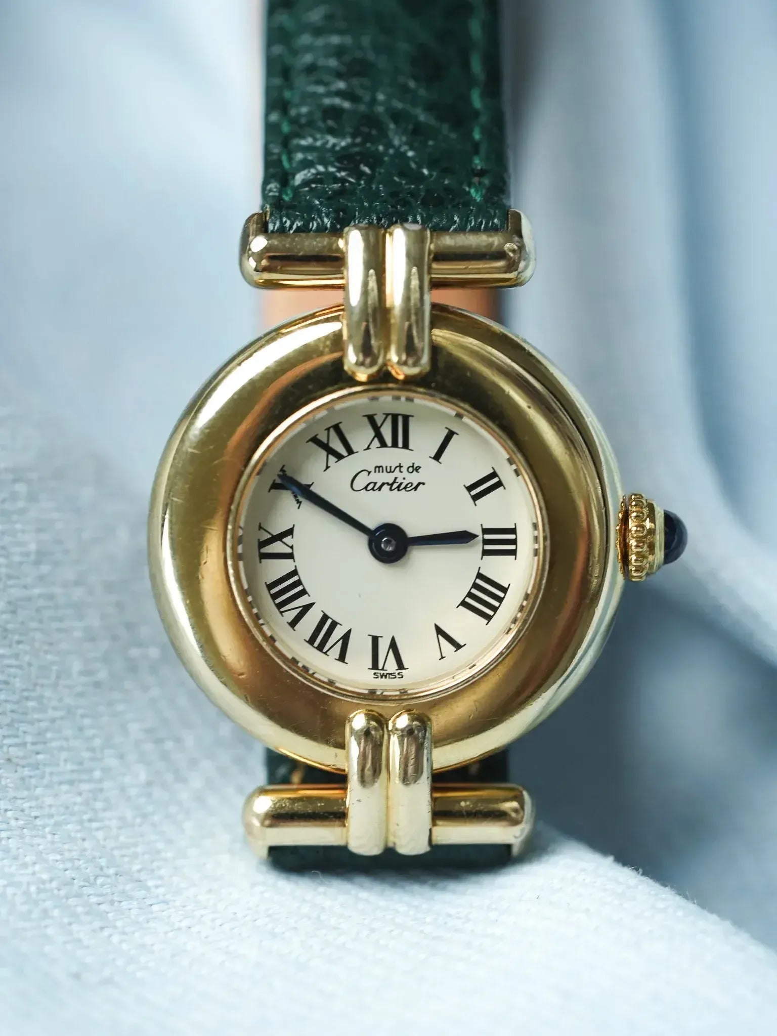 Watch Cartier Must Colisée Vermeil (1995) – Full Set & Green