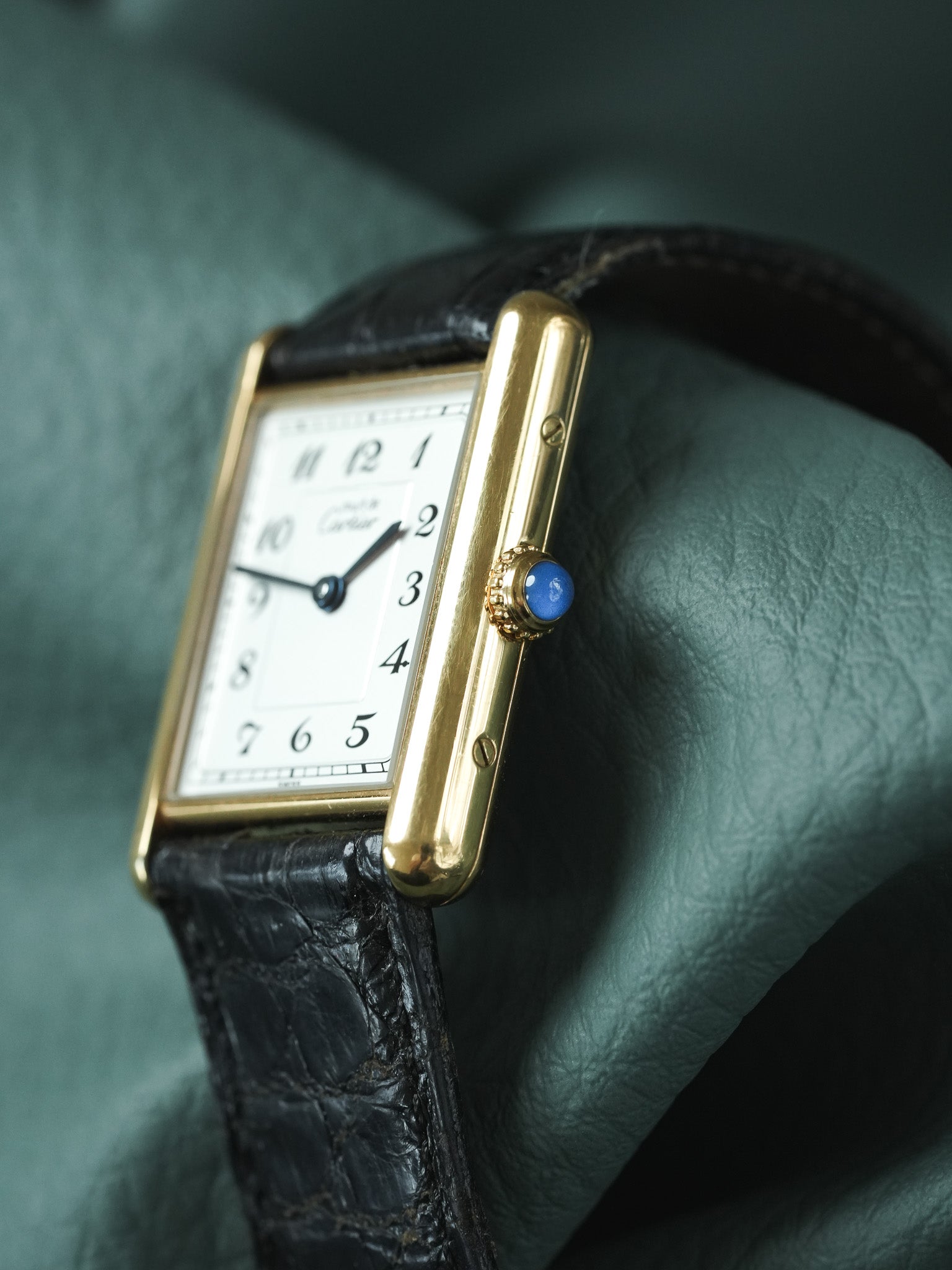 Montre Cartier Must de Cartier Tank - Vermeil Cadran "Stepped" (Années 1980) - Atelier Victor