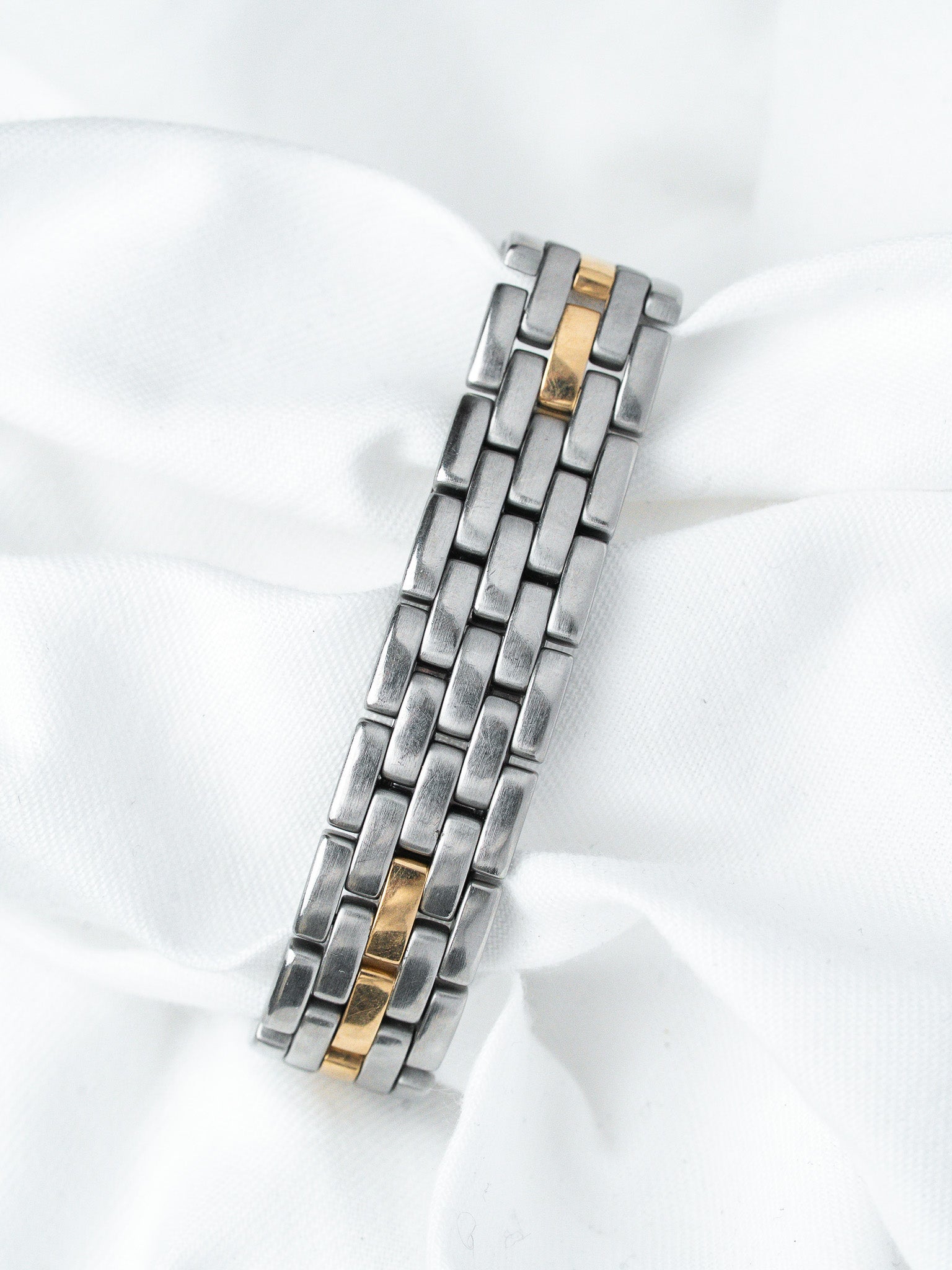 Винтажные часы Cartier Panthère 839490 Сталь Золото — Medium 27mm Кремовый циферблат (1990s) 