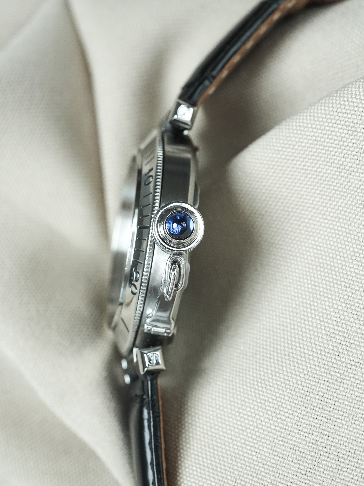 Montre Cartier Pasha Vintage - ref. R4010 Acier 35.5mm Crème (Années 2000) - Atelier Victor