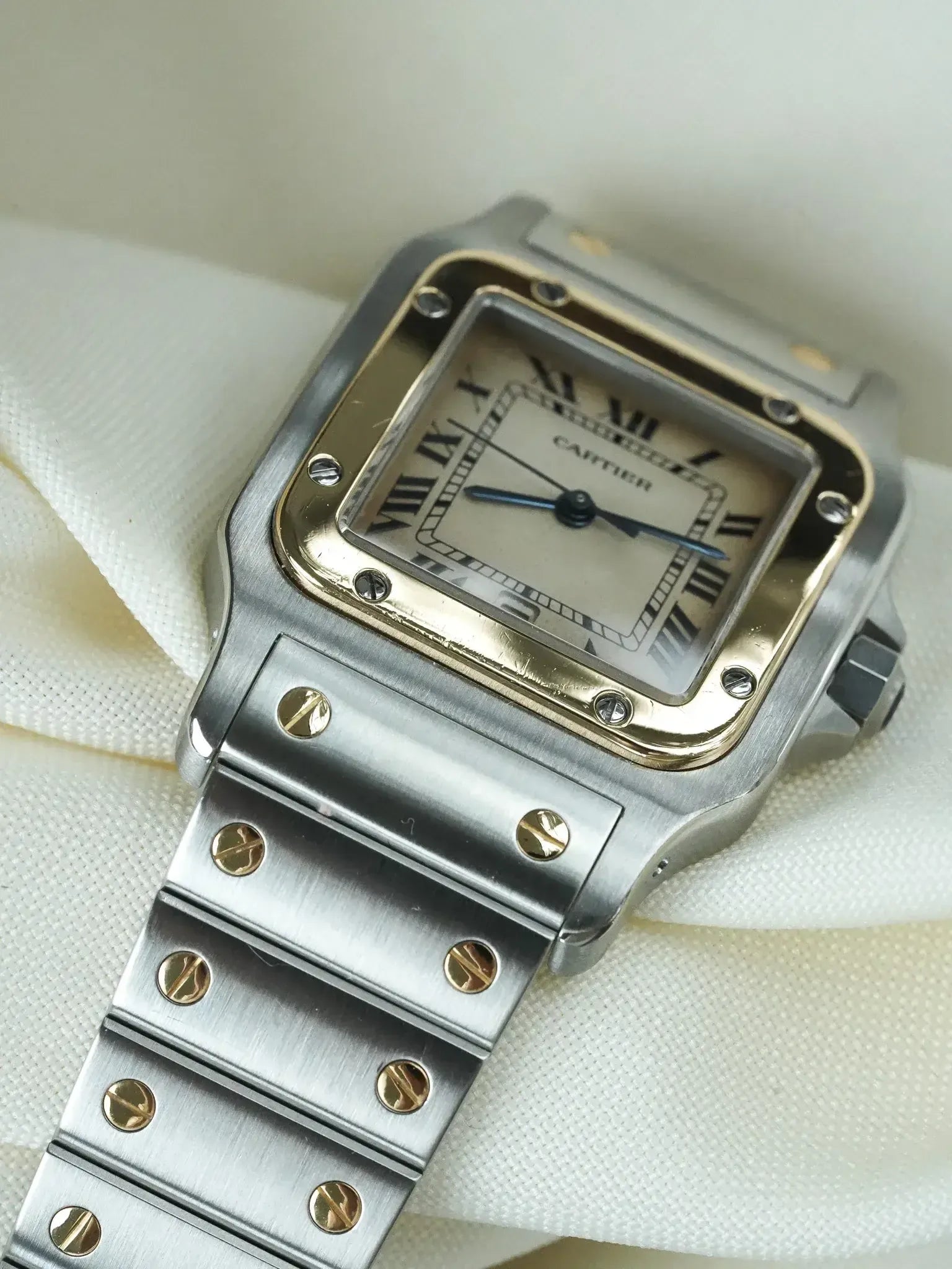 Часы Cartier Santos Galbée 187901 — сталь и 18-каратное золото 29