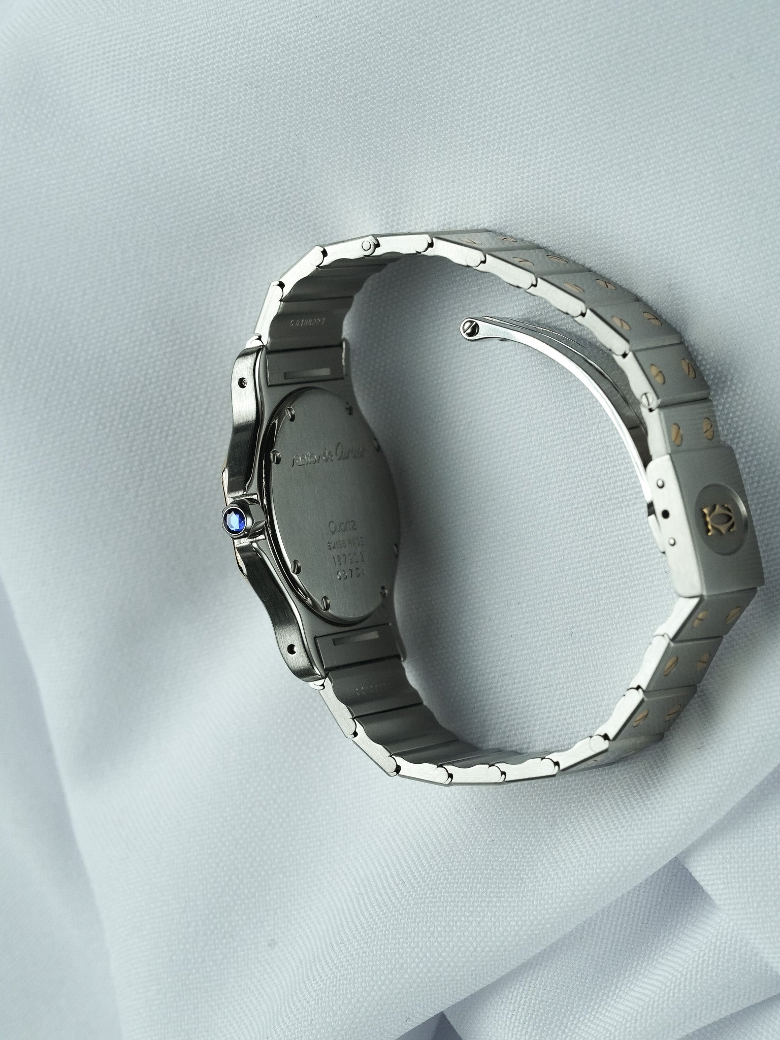 Montre Cartier Santos Octogonale Vintage - 29mm Acier Or Quartz (1980s) - Atelier Victor