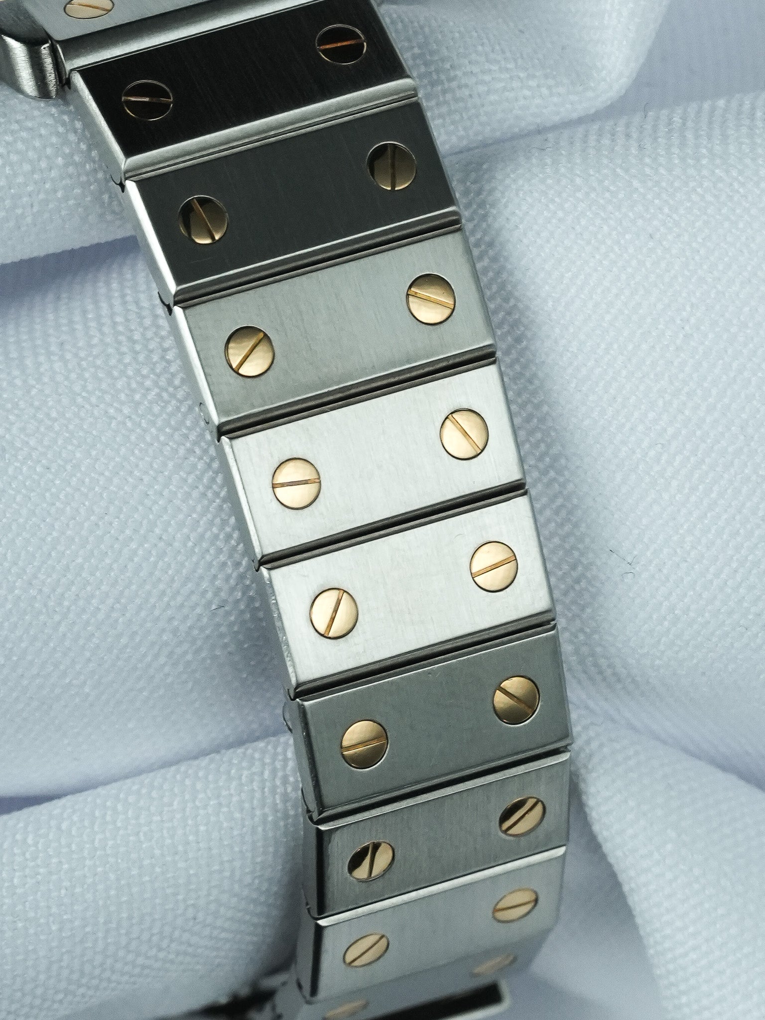 Montre Cartier Santos Octogonale Vintage - 29mm Acier Or Quartz (1980s) - Atelier Victor