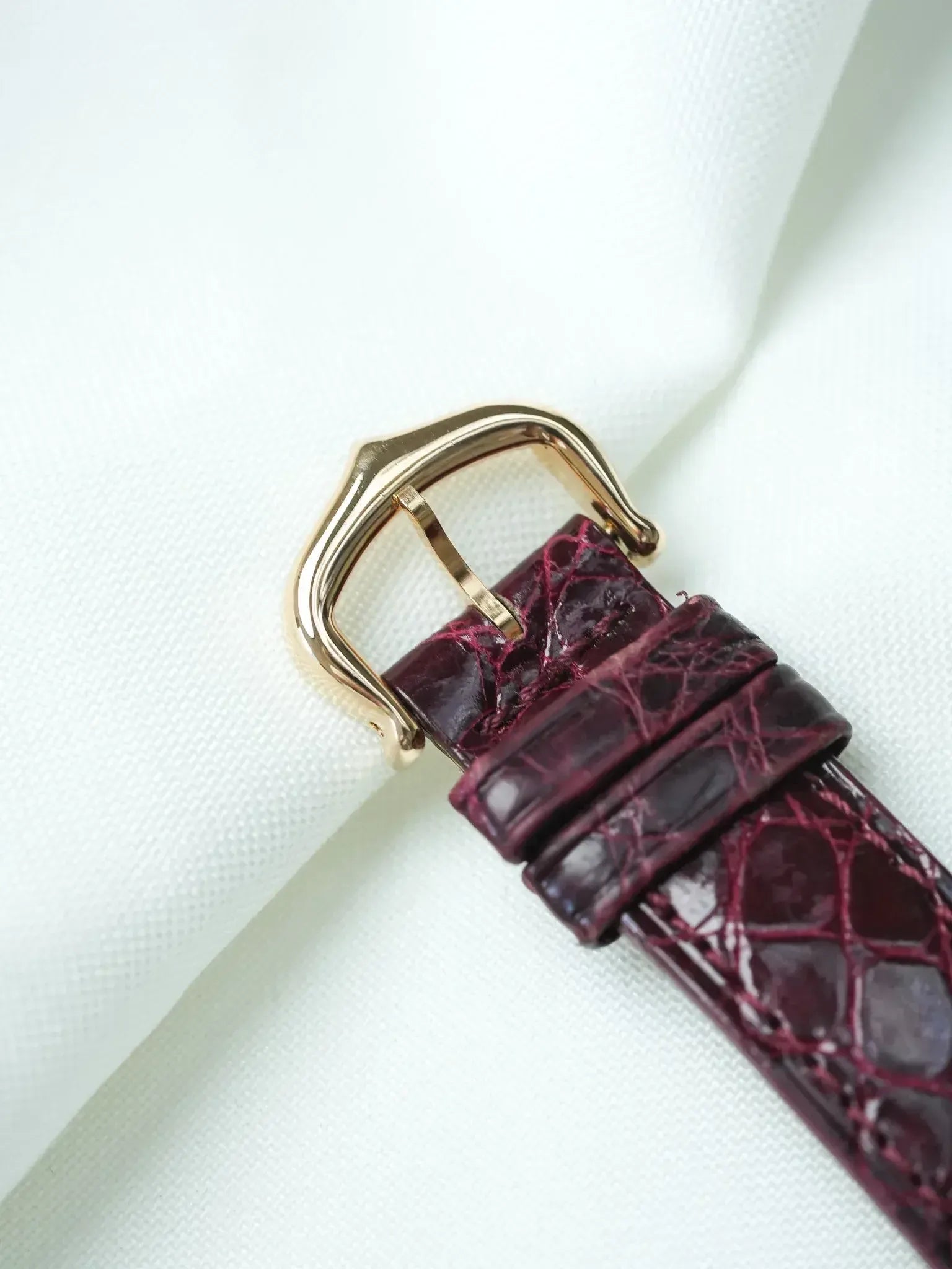 Vintage Cartier Trinity Belt burgundy in color Leather belt Cartier Burgundy size 95 cm in Leather - 32719929 main image 4