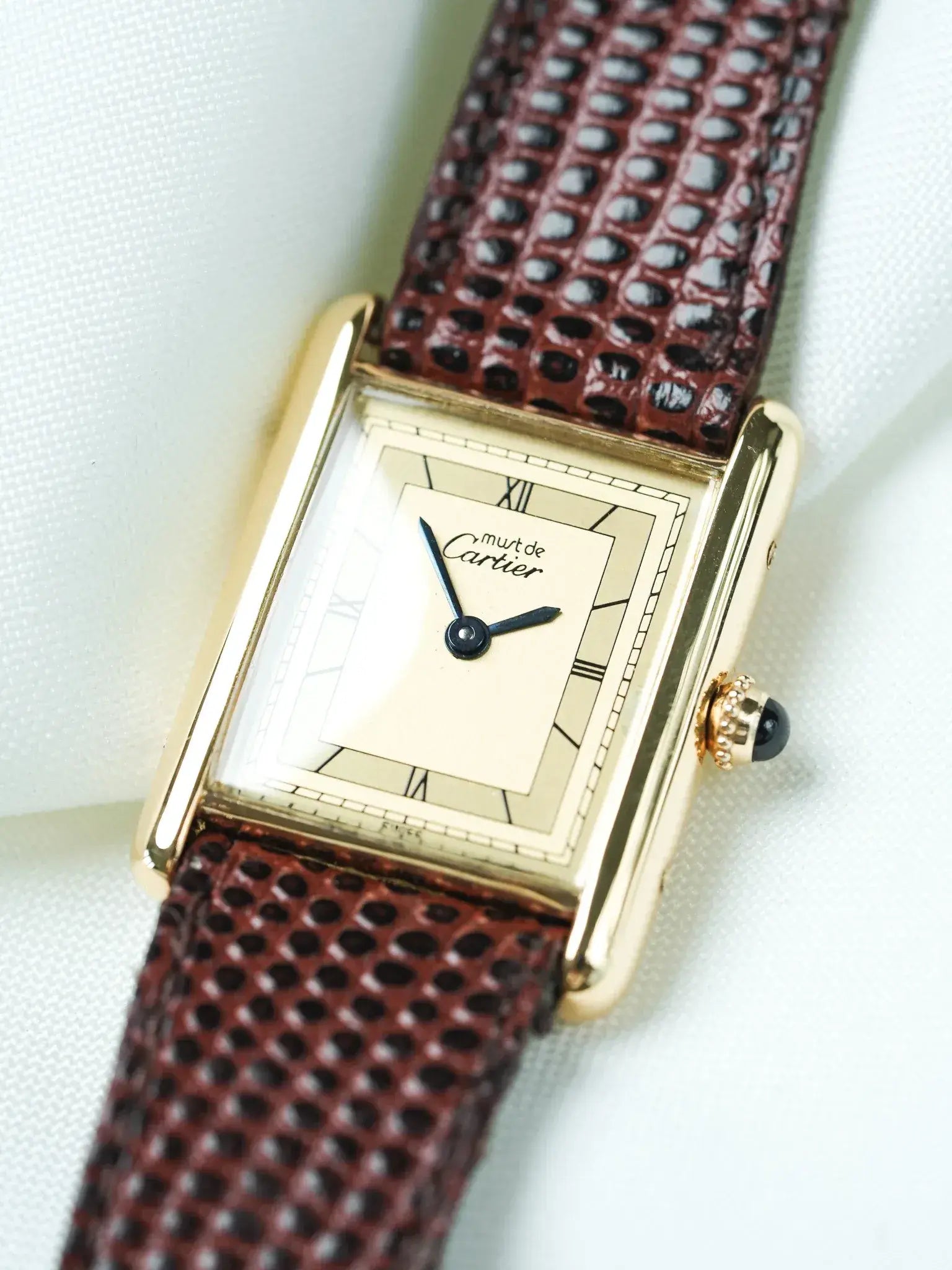 Montre Cartier Tank Must Vermeil (Années 80/90) – Réf. 590005 Cadran Champagne