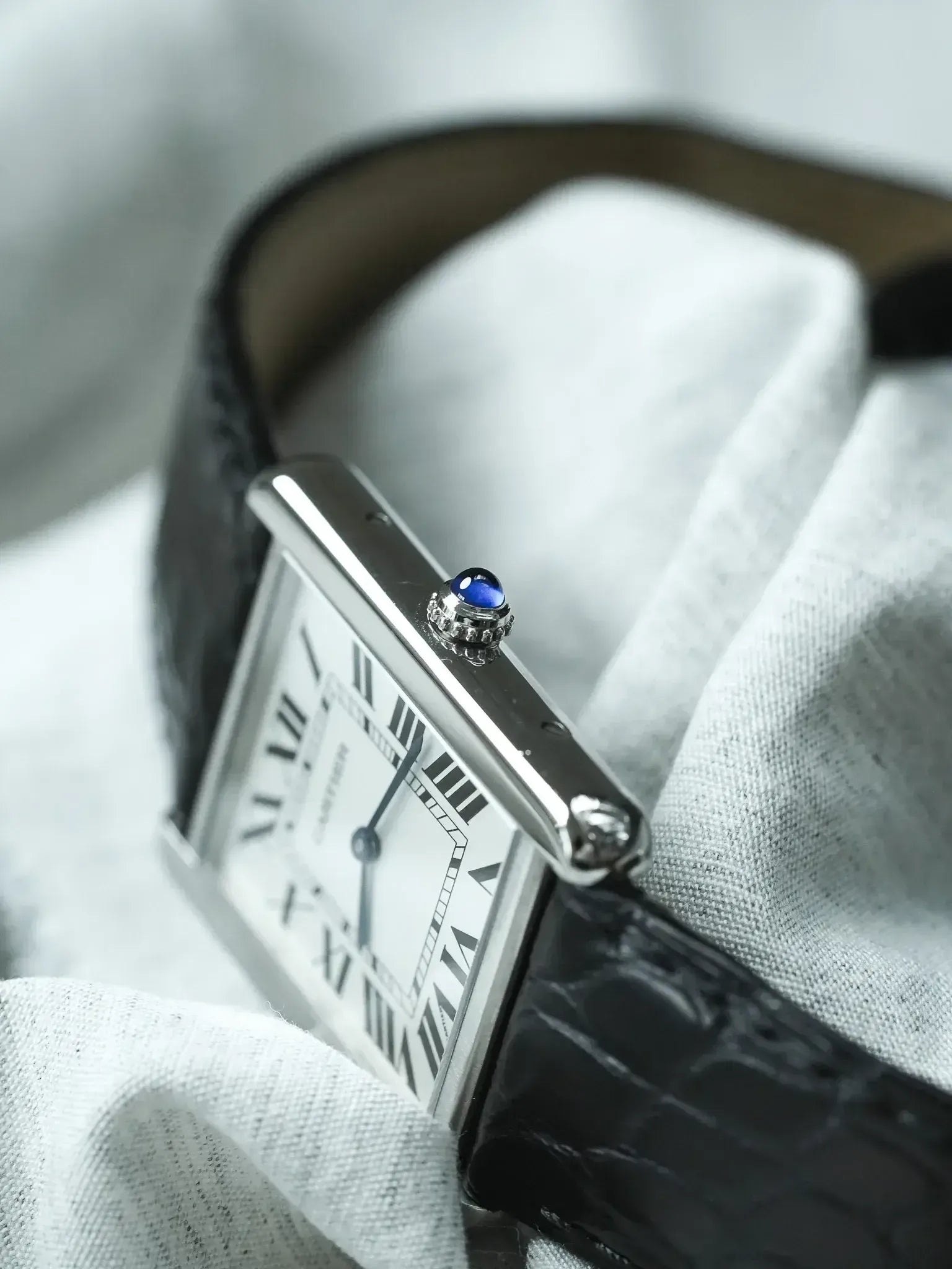 Montre Cartier Tank Solo Large (Ref. 3169) - Acier & Boucle Déployante (2010s) - Atelier Victor