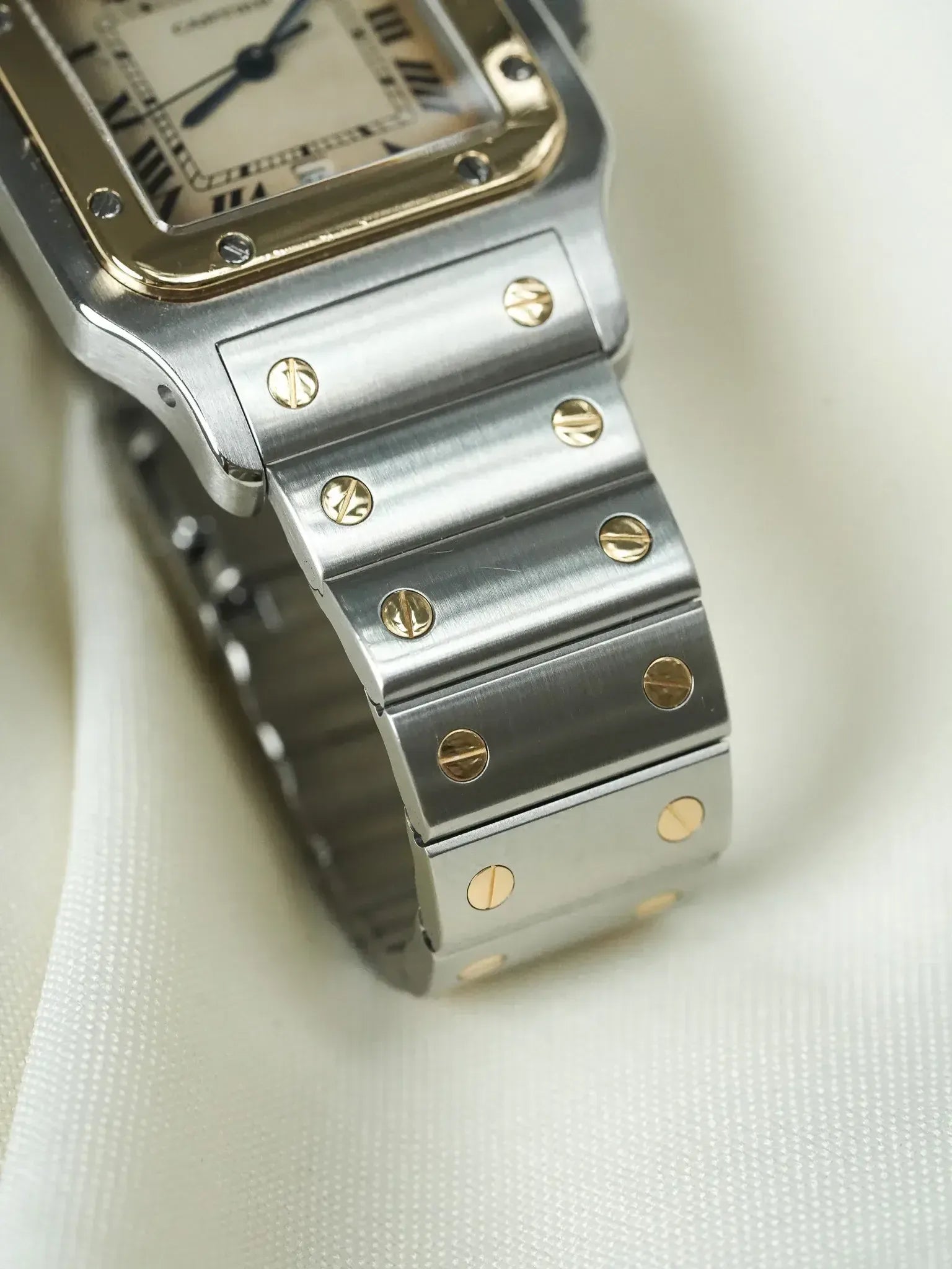 Vintage Cartier Santos Watch Galbée 1990s | Atelier Victor