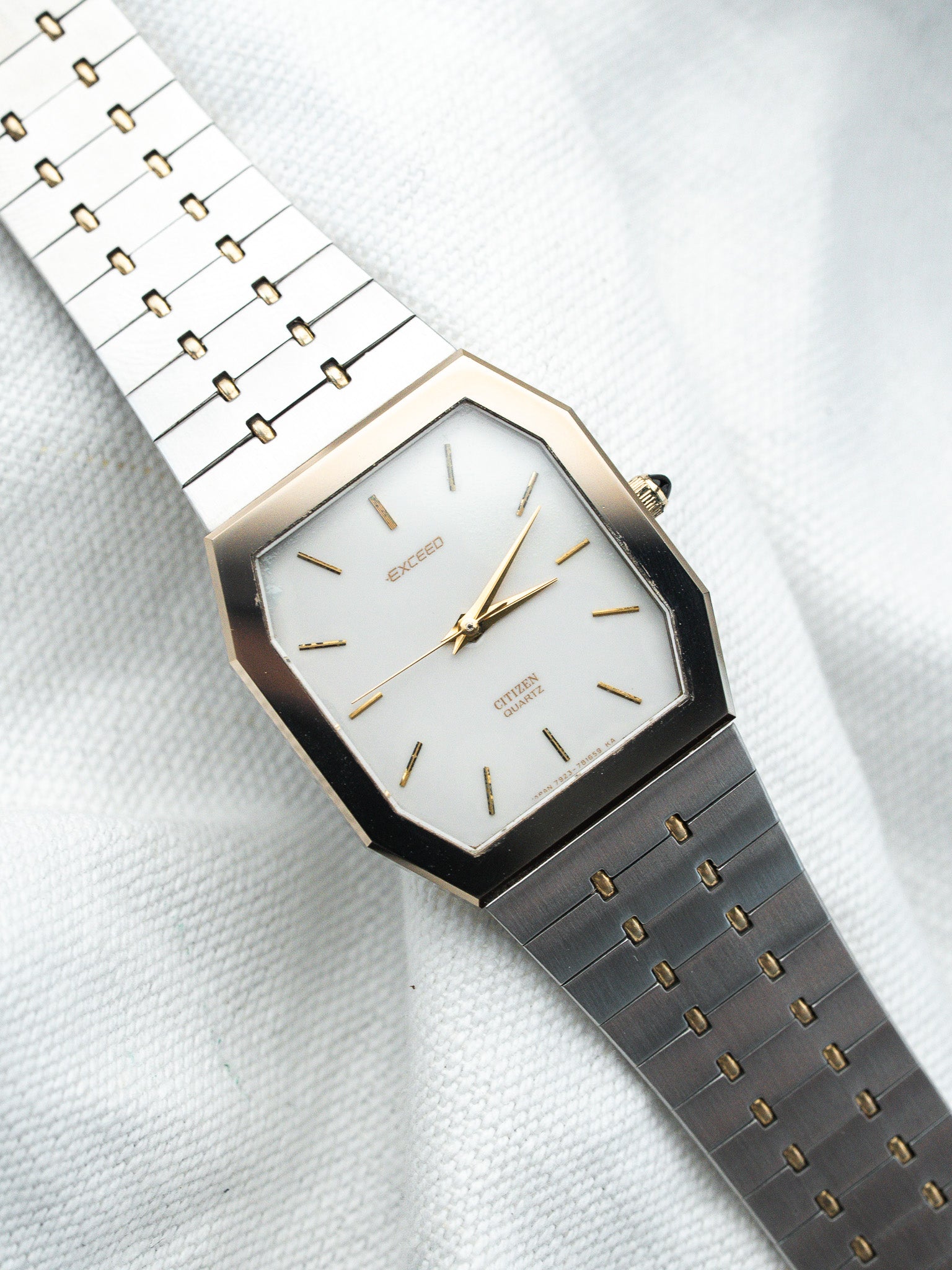 Vintage Citizen Watch - Steel Gold Elongated Octagonal (1991