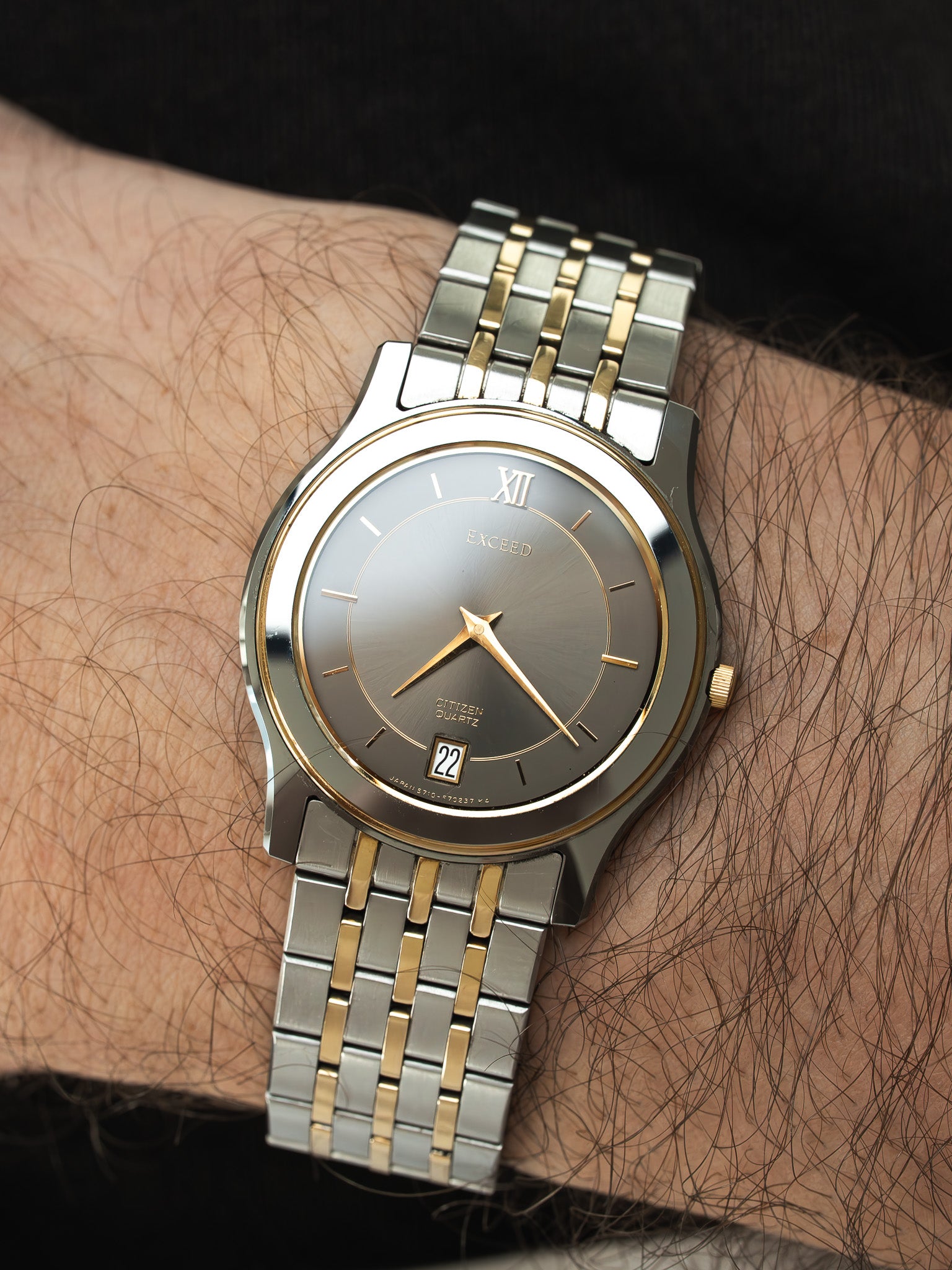 Citizen Exceed Vintage Gray Smoked Two-Tone Dial | Atelier Victor