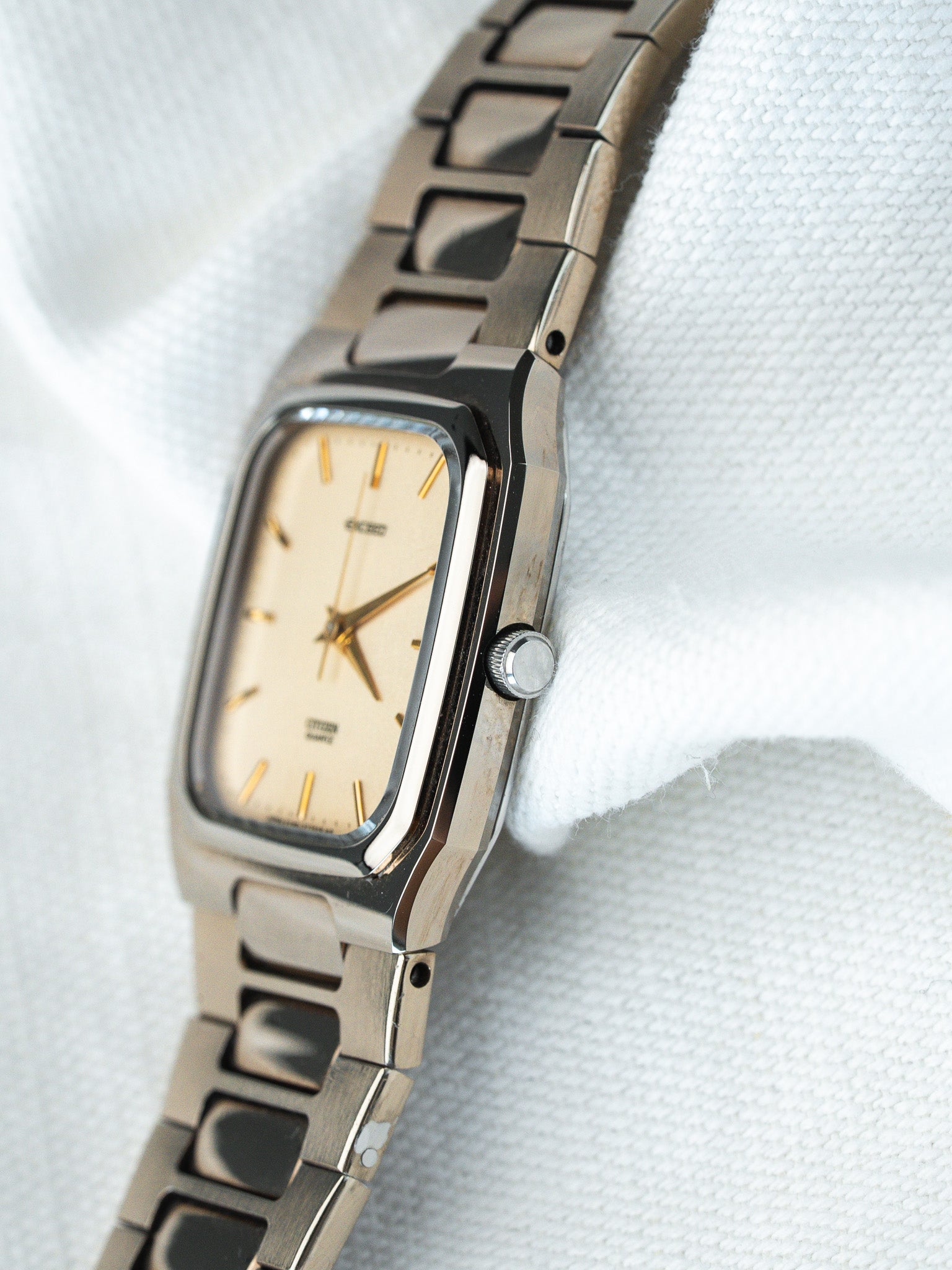 Montre Citizen Exceed Vintage - Tonneau Acier Bronze (1997) - Atelier Victor