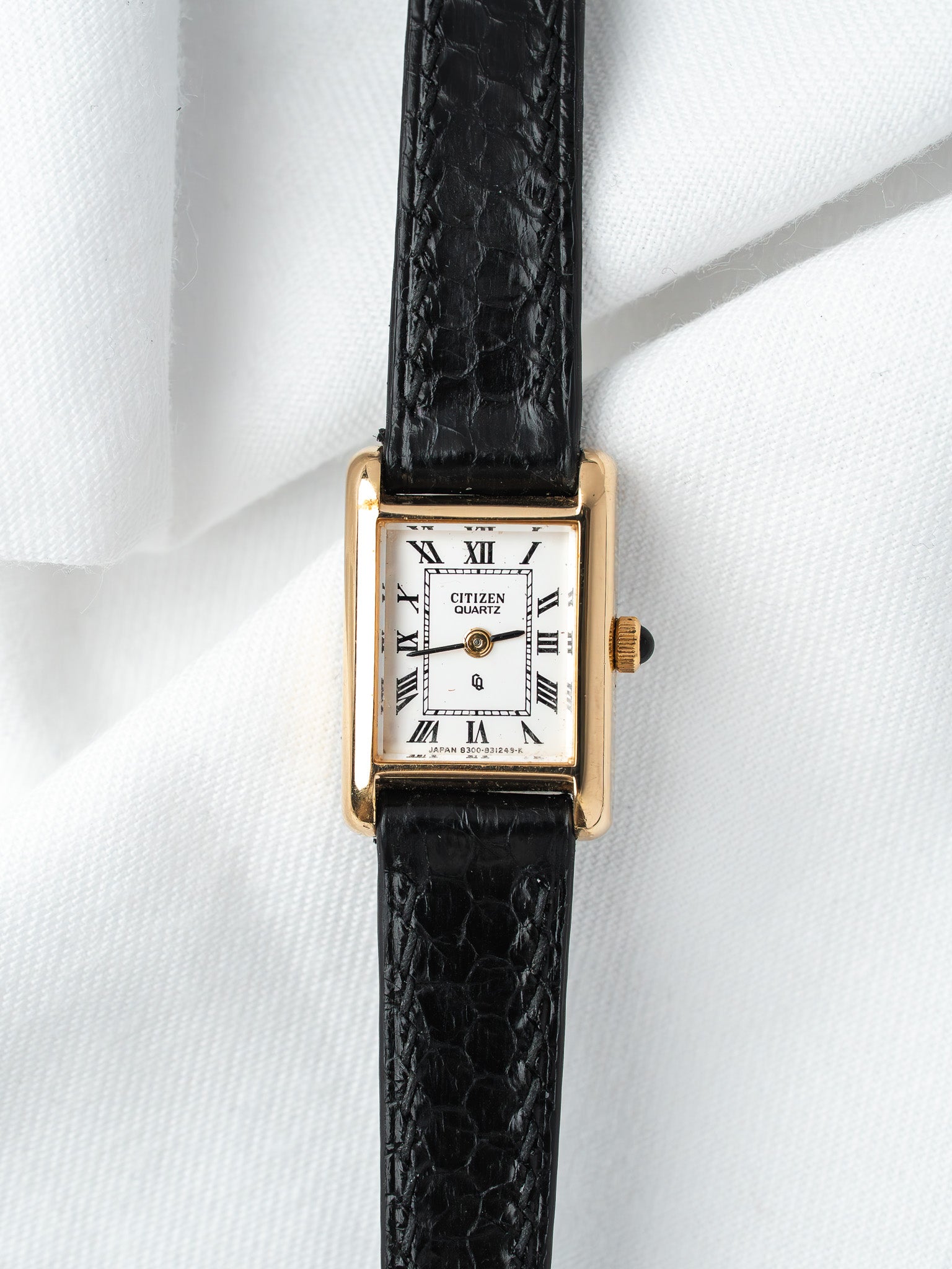 Montre Citizen Plaqué Or Mini — Cadran Blanc (1988)