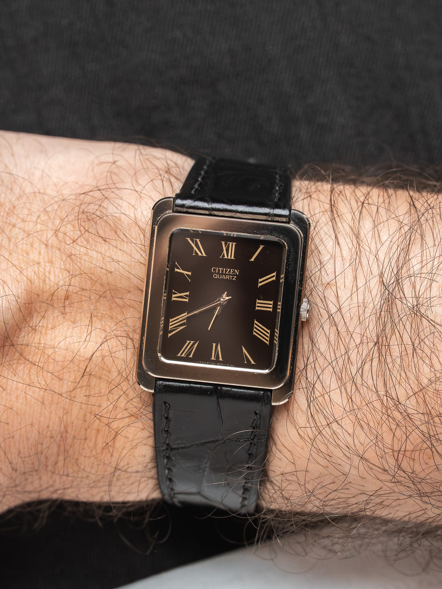 Vintage Citizen Tank Chocolate Bronze 4-853105.YO Pre-Owned