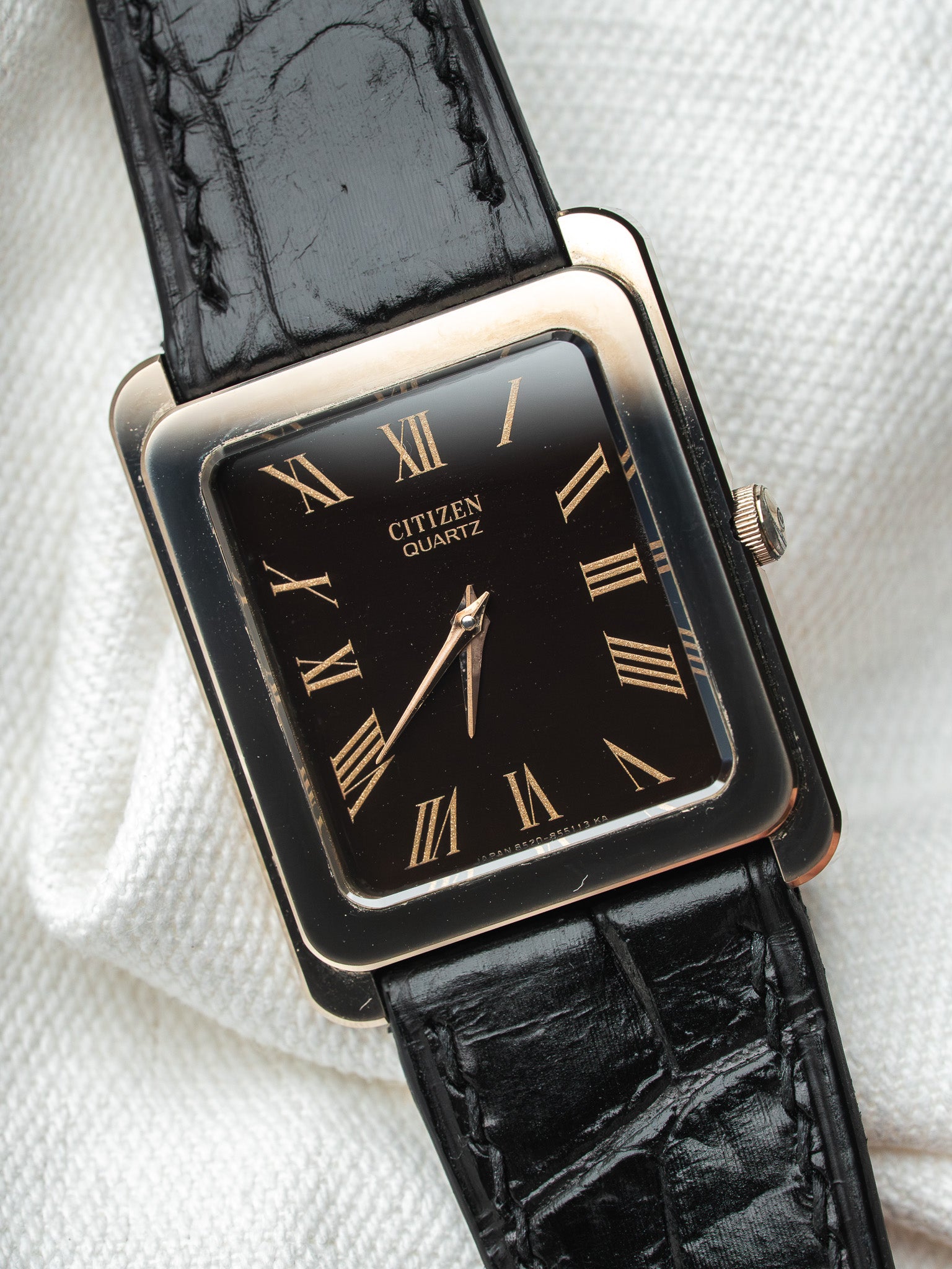 Vintage Citizen Tank Chocolate Bronze 4-853105.YO Pre-Owned